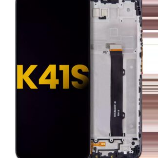 LCD Display mit Rahmen für LG K41S (professionell aufgearbeitet)