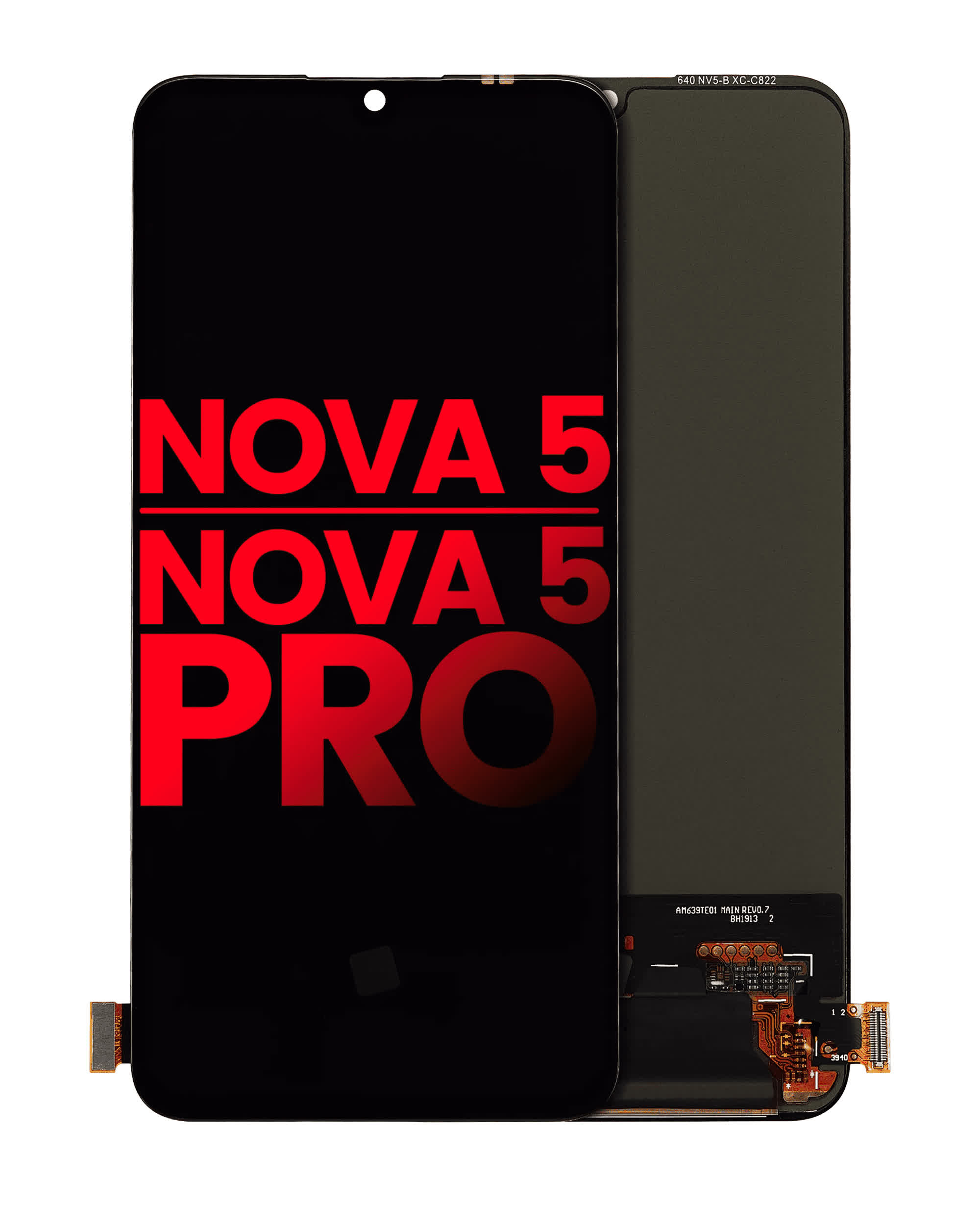 OLED Display ohne Rahmen für Huawei Nova 5 / Nova 5 Pro (Aftermarket Plus)
