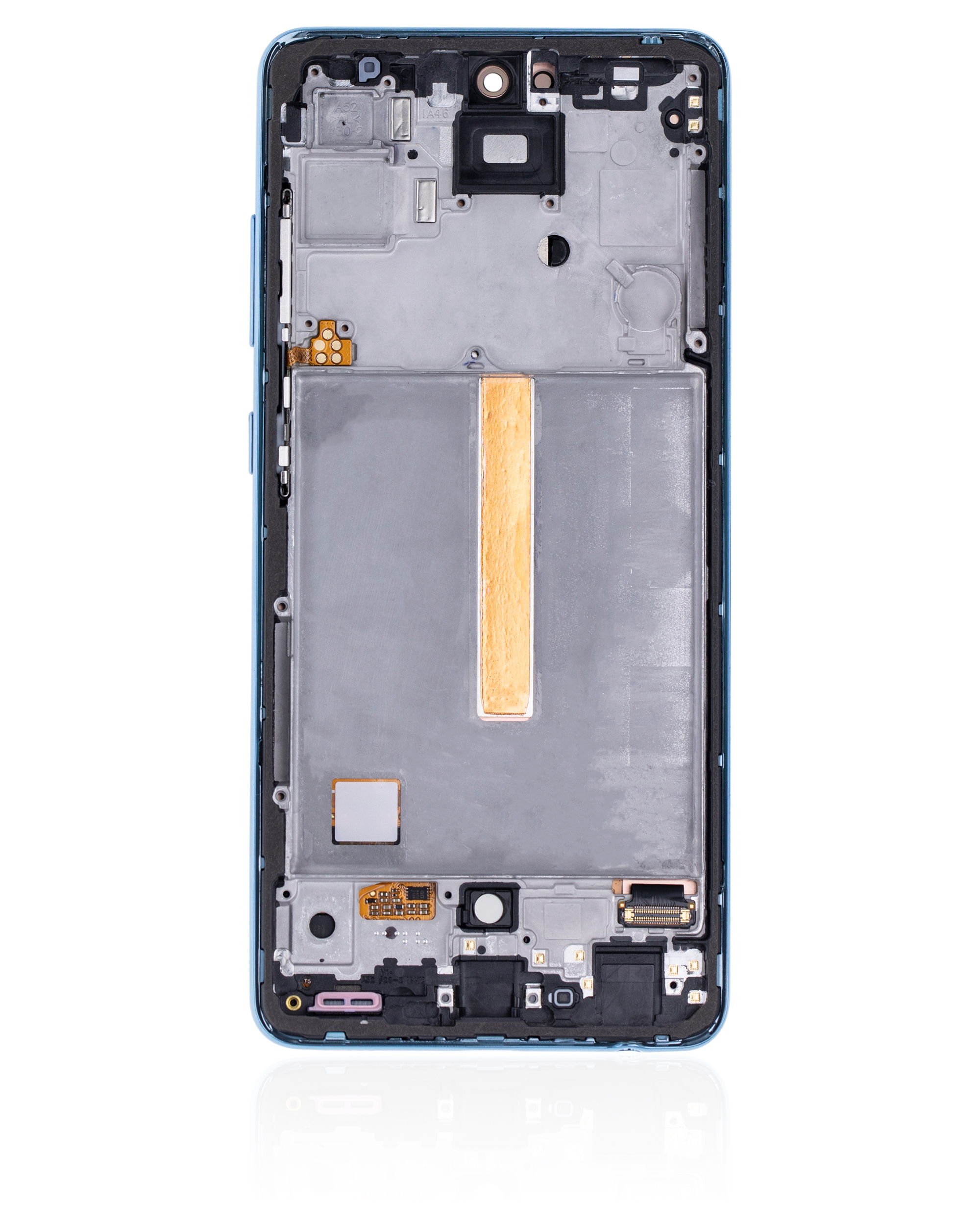 OLED Display mit Rahmen für Samsung Galaxy A52 4G (A525 / 2021) / A52 5G (A526 / 2021) / A52S 5G (A528 / 2021) (professionell aufgearbeitet) (Awesome Blue) – Bild 4