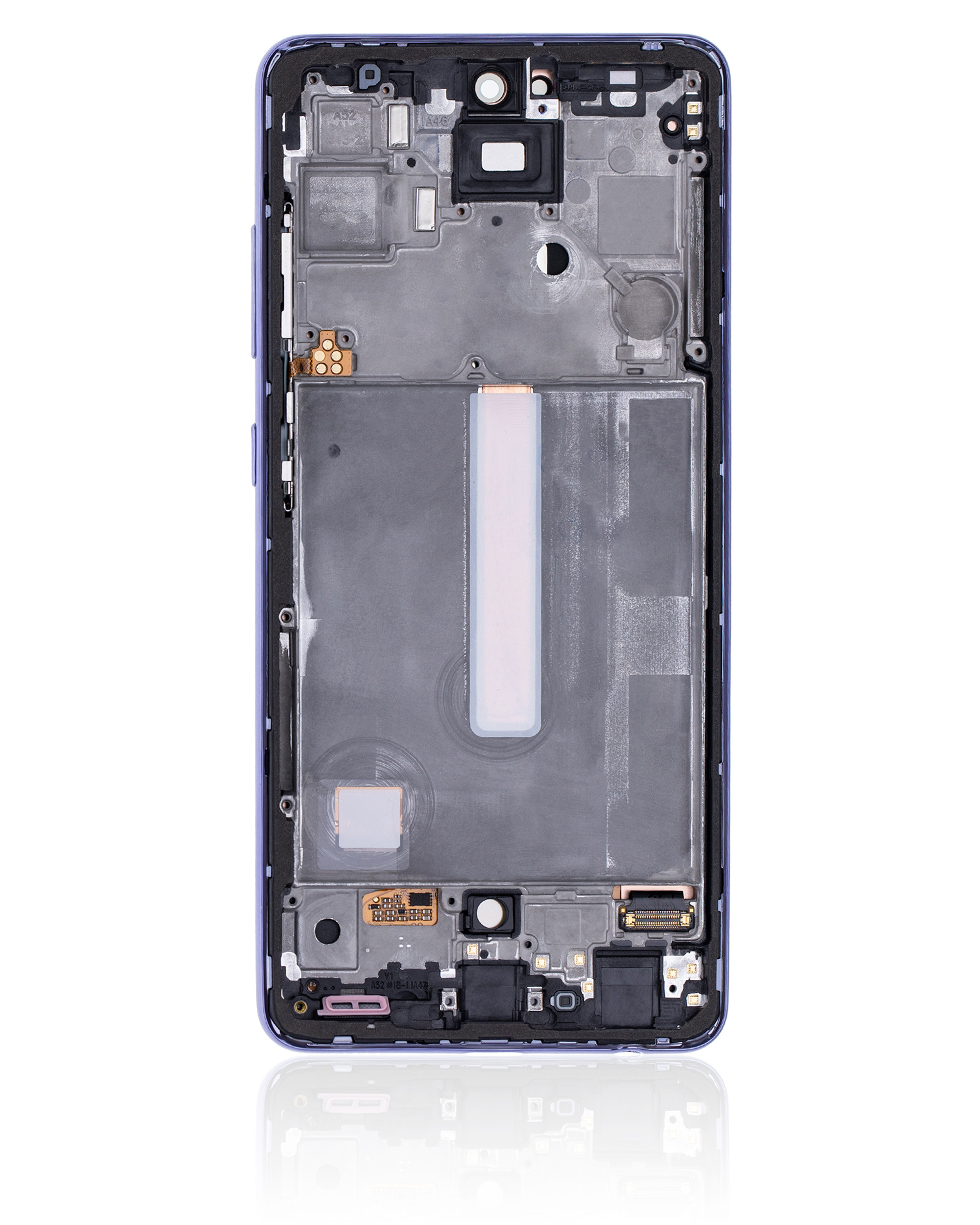 OLED Display mit Rahmen für Samsung Galaxy A52 4G (A525 / 2021) / A52 5G (A526 / 2021) / A52S 5G (A528/2021) (Service Pack) (Awesome Violet) – Bild 2