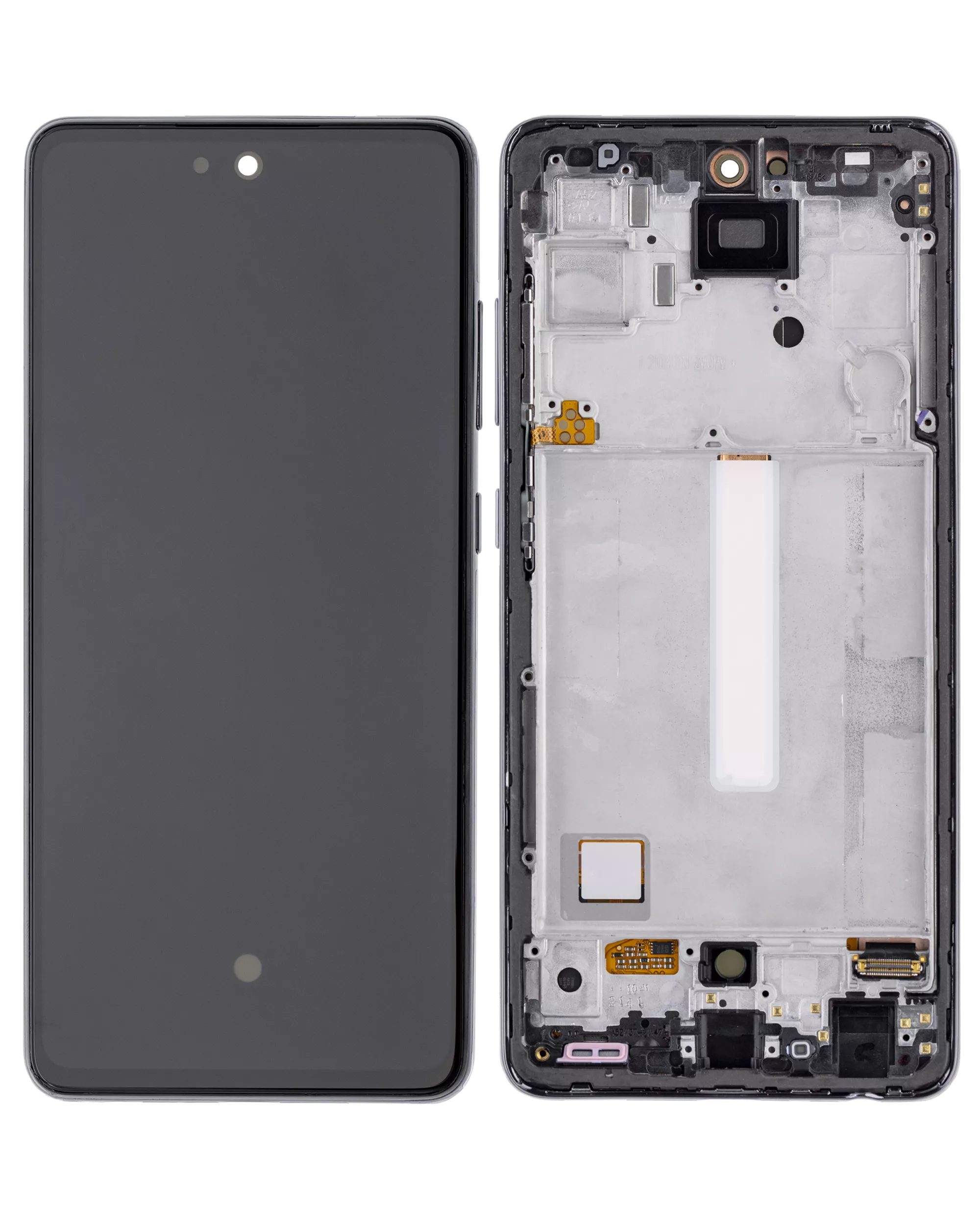OLED Display mit Rahmen für Samsung Galaxy A52 4G (A525 / 2021) / A52 5G (A526 / 2021) / A52S 5G (A528 / 2021) (Service Pack) (Awesome Black) – Bild 2