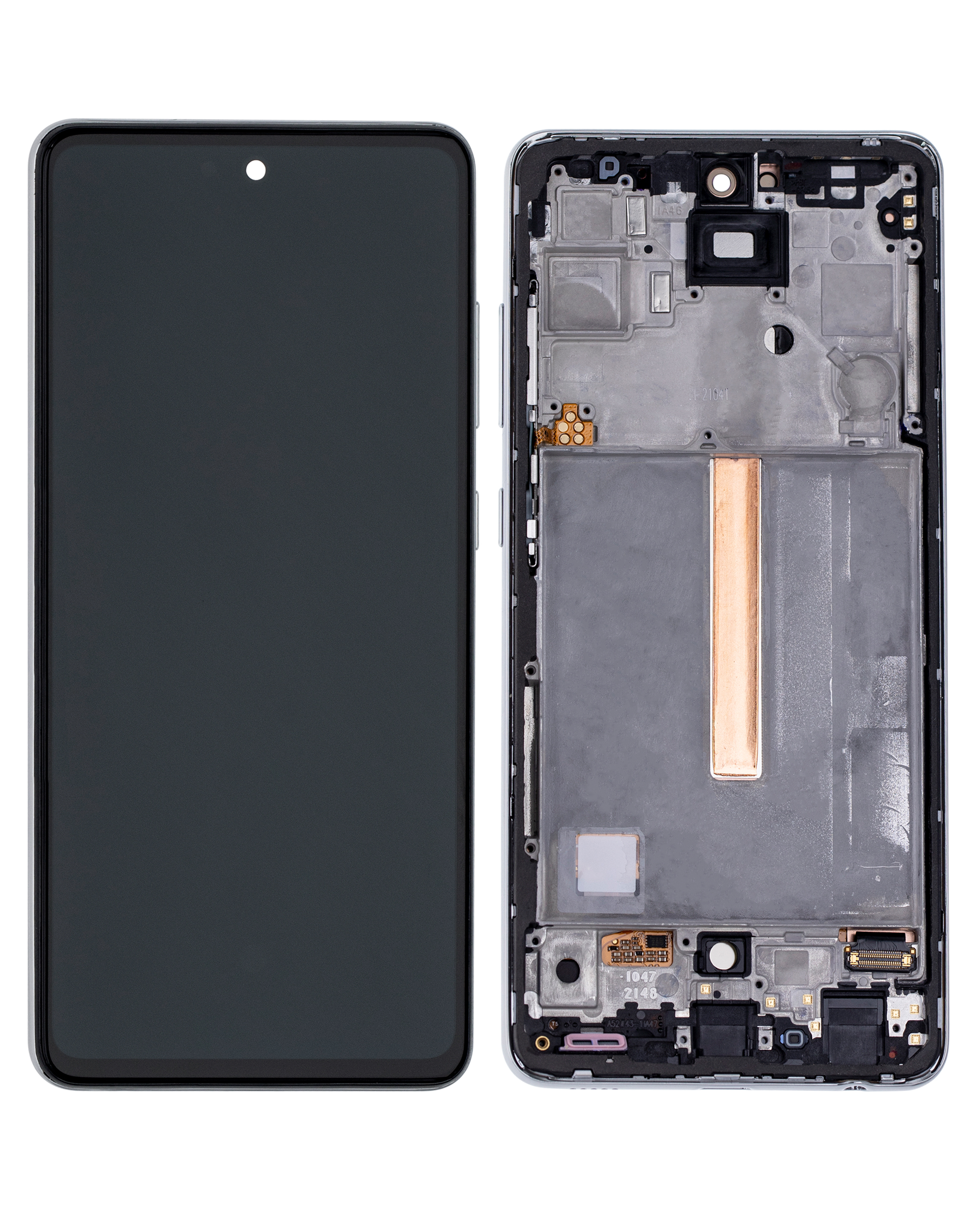 LCD Display mit Rahmen (ohne Fingerabdrucksensor) für Samsung Galaxy A52 4G (A525 / 2021) / A52 5G (A526 / 2021) / A52S (A528 / 2021) (Aftermarket – Bild 2