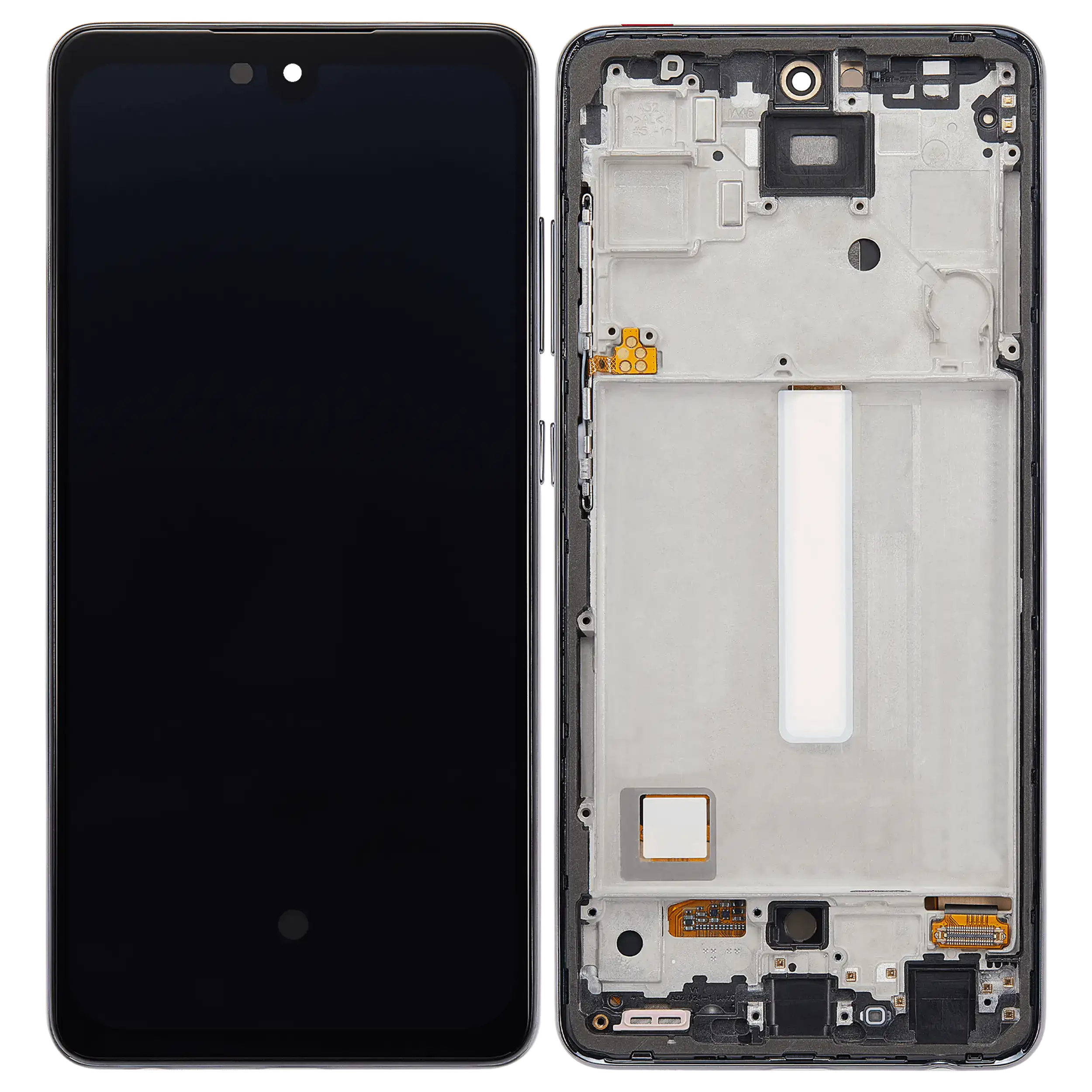 OLED Display mit Rahmen für Samsung Galaxy A52 4G (A525 / 2021) / A52 5G (A526 / 2021) / A52S 5G (A528 / 2021) (6.36") (Aftermarket Plus) (Awesome Bl – Bild 2