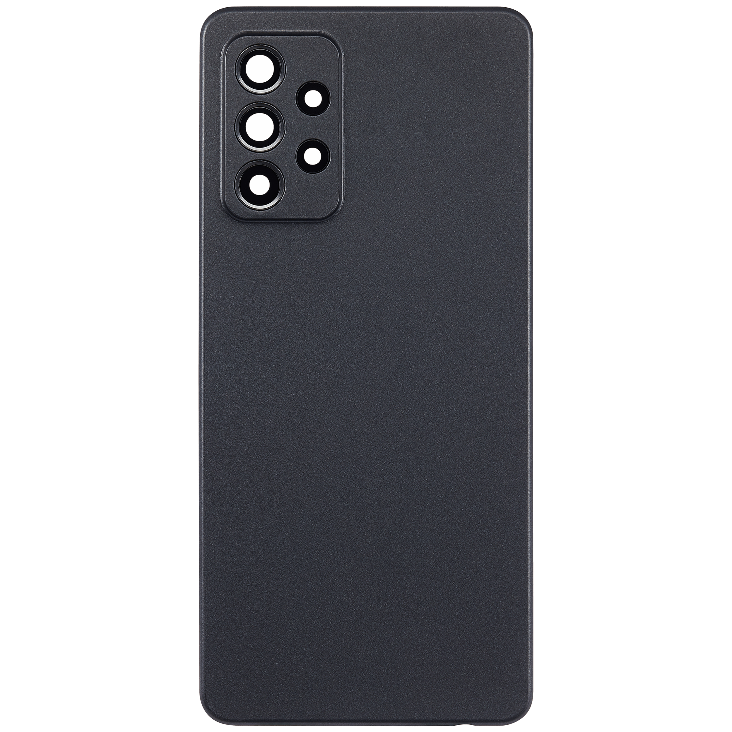 Rückdeckelglas mit Kameraglas für Samsung Galaxy A52 4G (A525 / 2021) (Aftermarket Plus) (Black (Schwarz)) – Bild 3