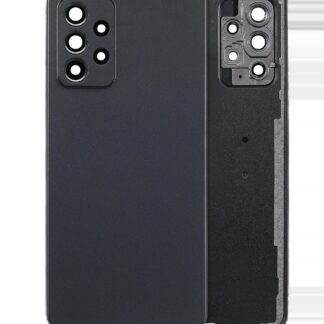 Rückdeckelglas mit Kameraglas für Samsung Galaxy A52 4G (A525 / 2021) (Aftermarket Plus) (Black (Schwarz))