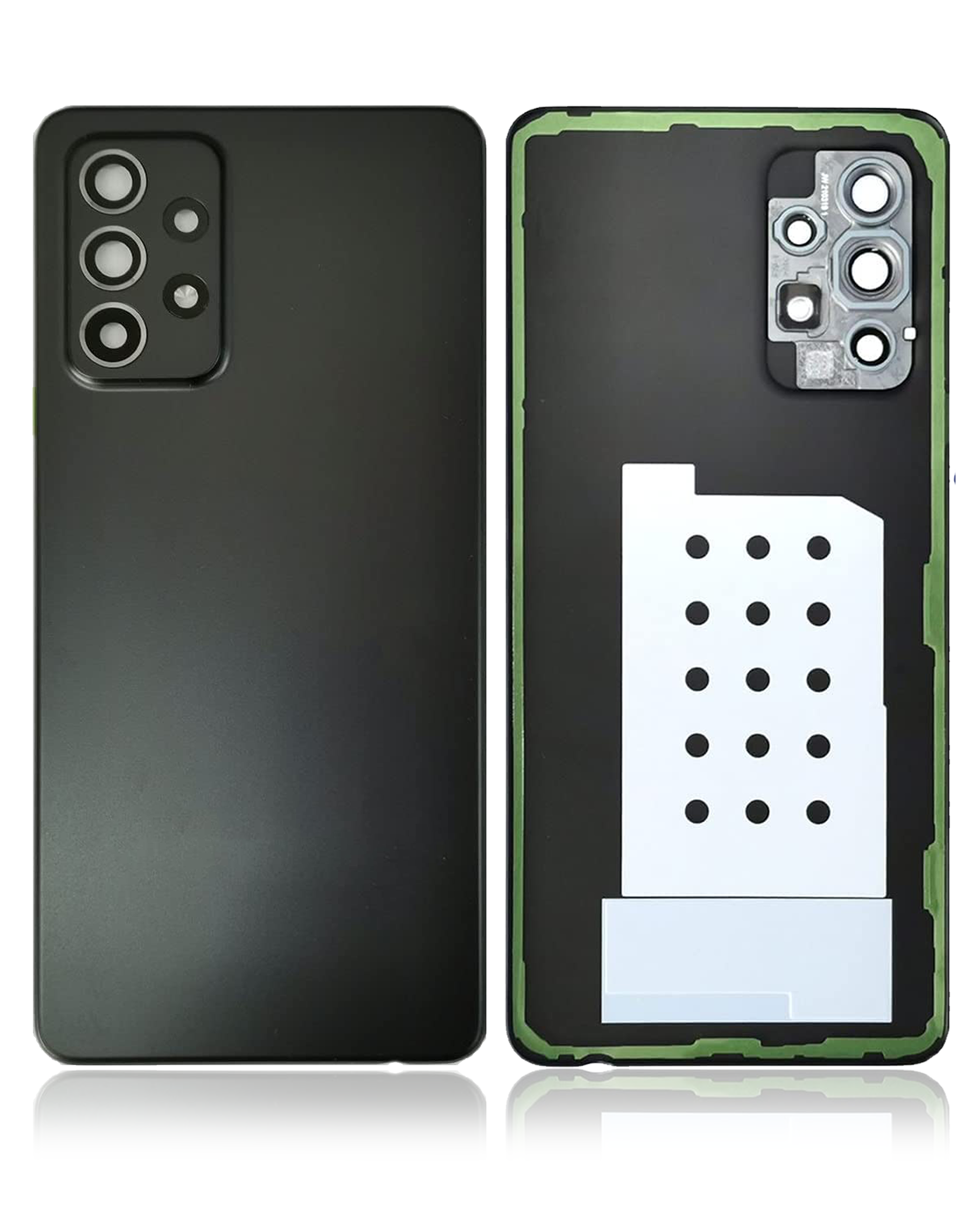 Rückdeckelglas für Samsung Galaxy A52 5G (A526 / 2021) (Aftermarket Plus) (Awesome Black) – Bild 4