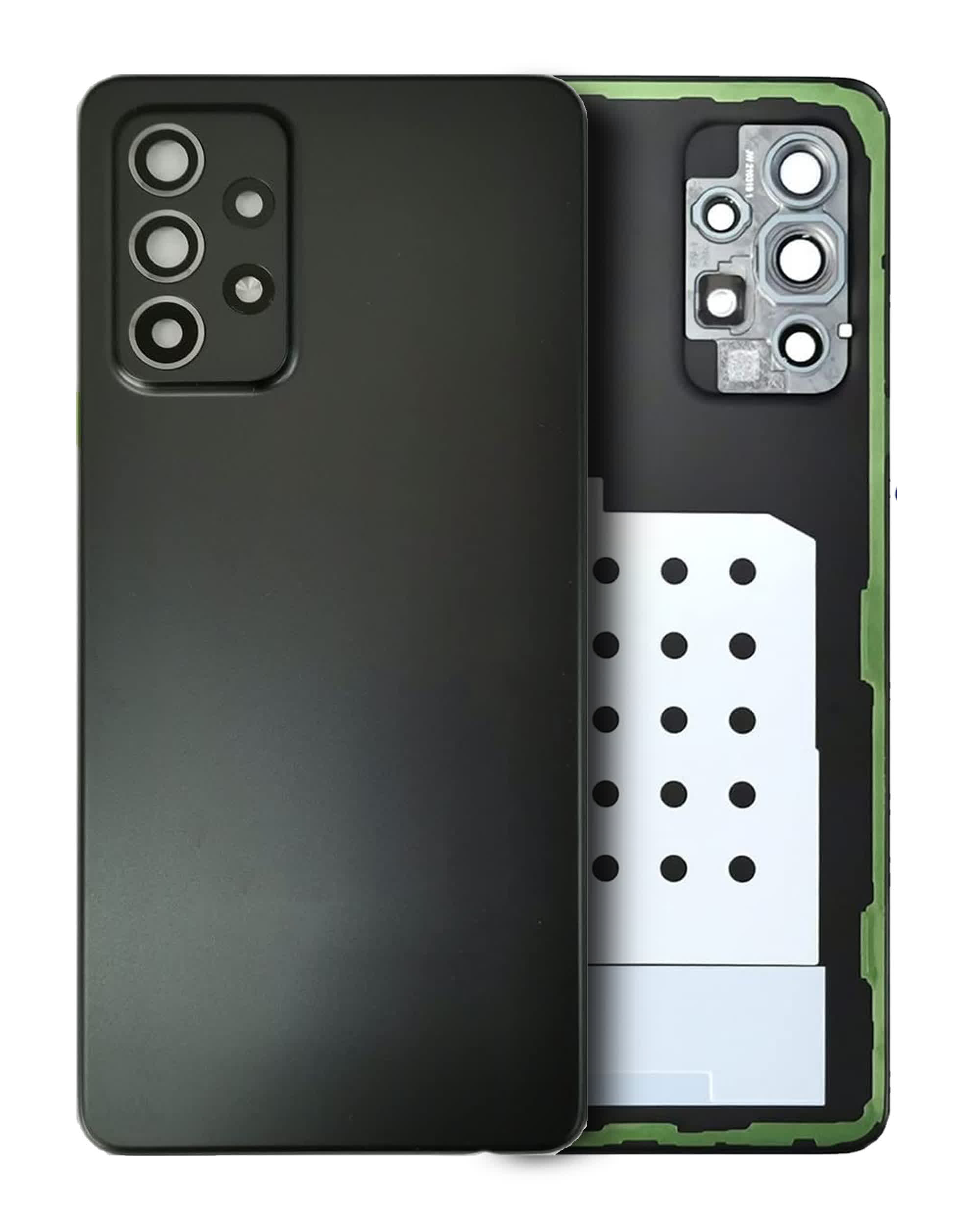 Rückdeckelglas für Samsung Galaxy A52 5G (A526 / 2021) (Aftermarket Plus) (Awesome Black)