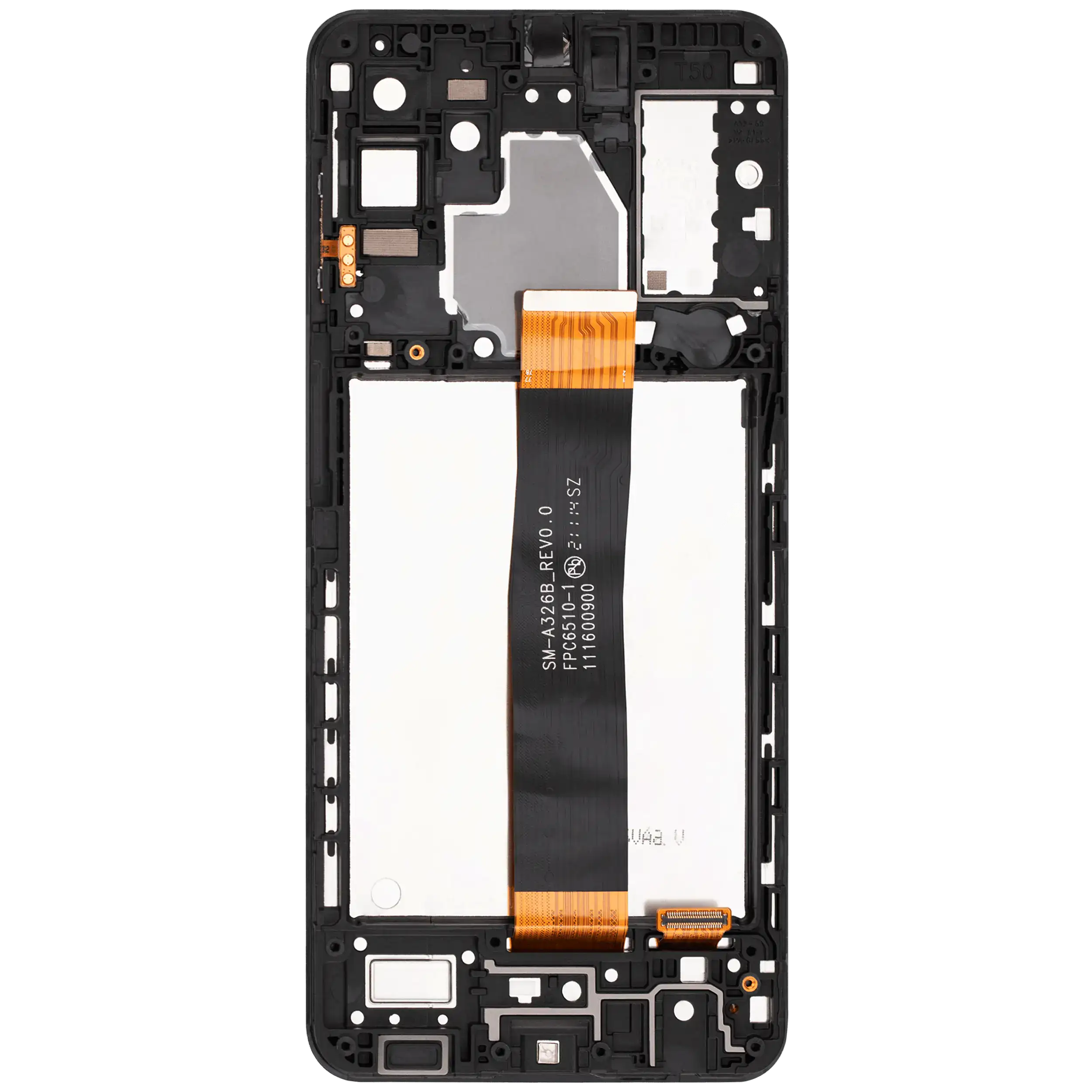 LCD Display mit Rahmen für Samsung Galaxy A32 5G (A326 / 2021) (alle Modelle) (professionell aufgearbeitet) (Awesome Black) – Bild 4