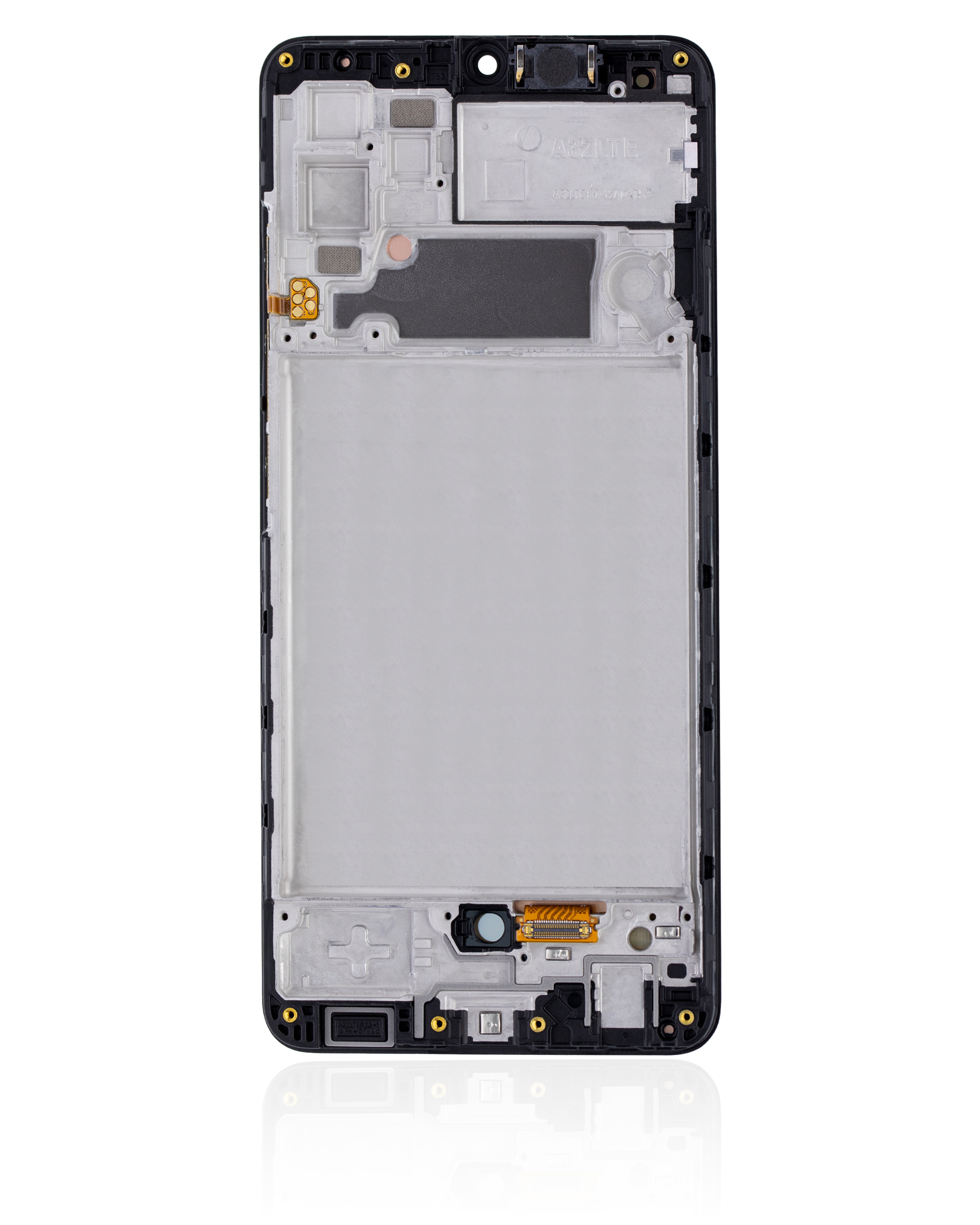 OLED Display mit Rahmen für Samsung Galaxy A32 4G (A325 / 2021) (professionell aufgearbeitet) (Awesome Black) – Bild 3