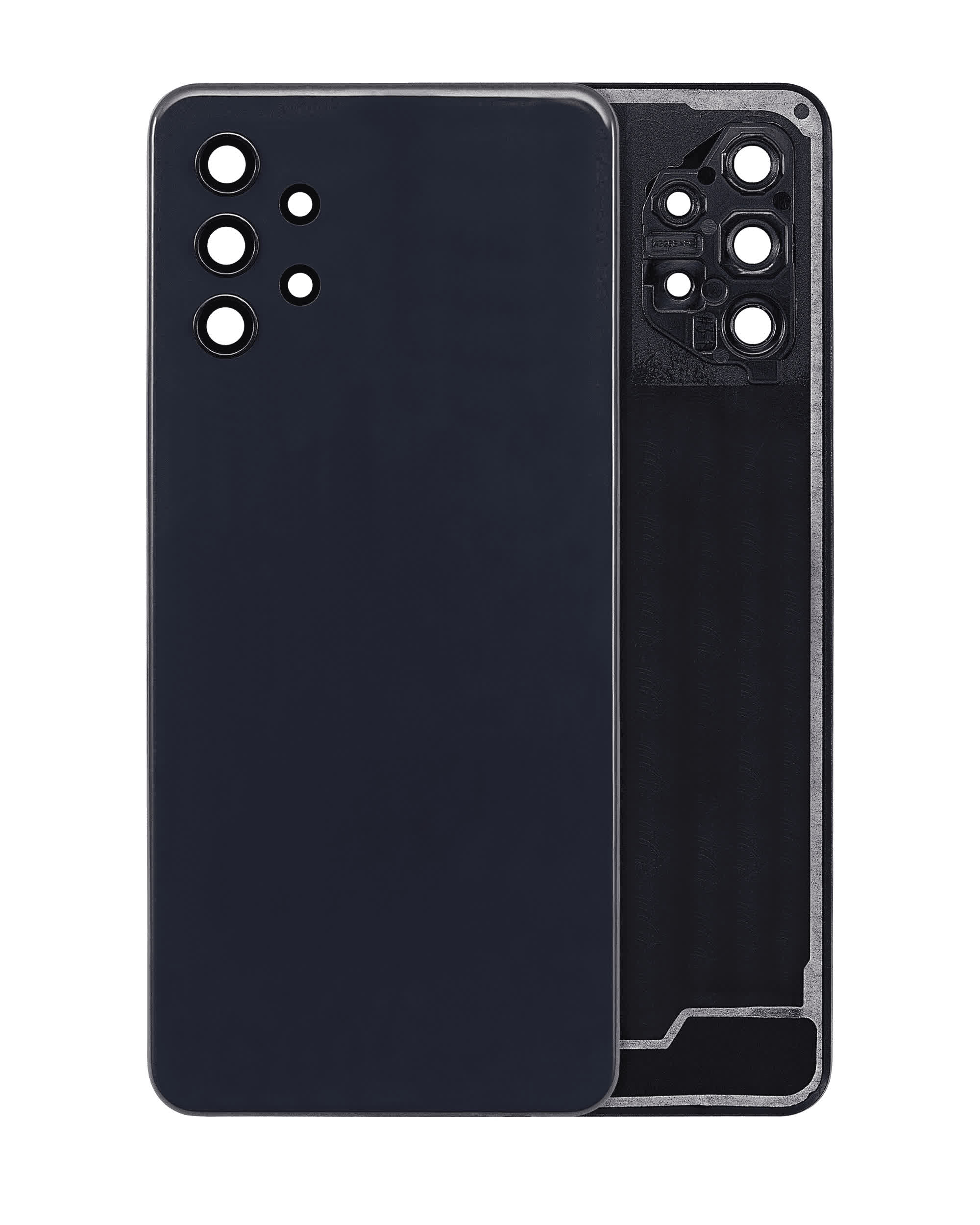 Rückdeckelglas mit Kameraglas für Samsung Galaxy A32 5G (A326 / 2021) (Aftermarket Plus) (Awesome Black)