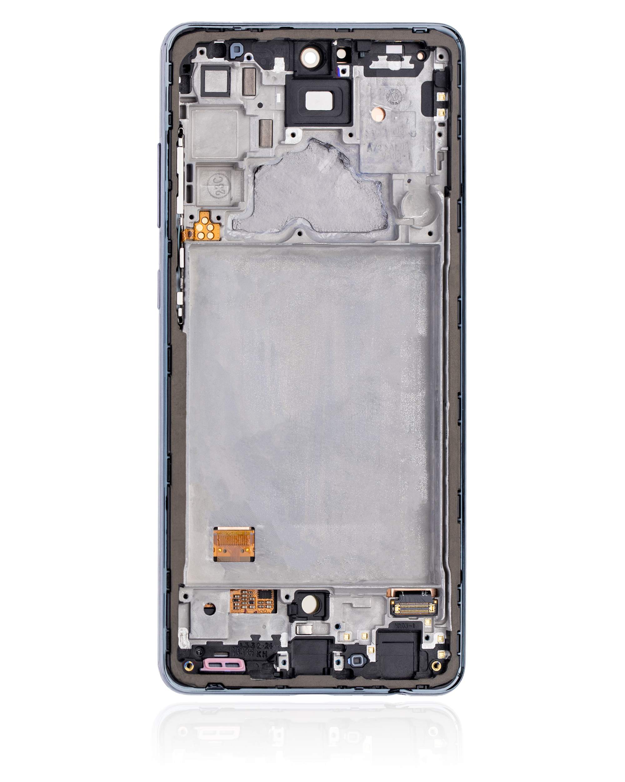 OLED Display mit Rahmen für Samsung A72 (A725 / 2021) (Service Pack) (Awesome Black) – Bild 3
