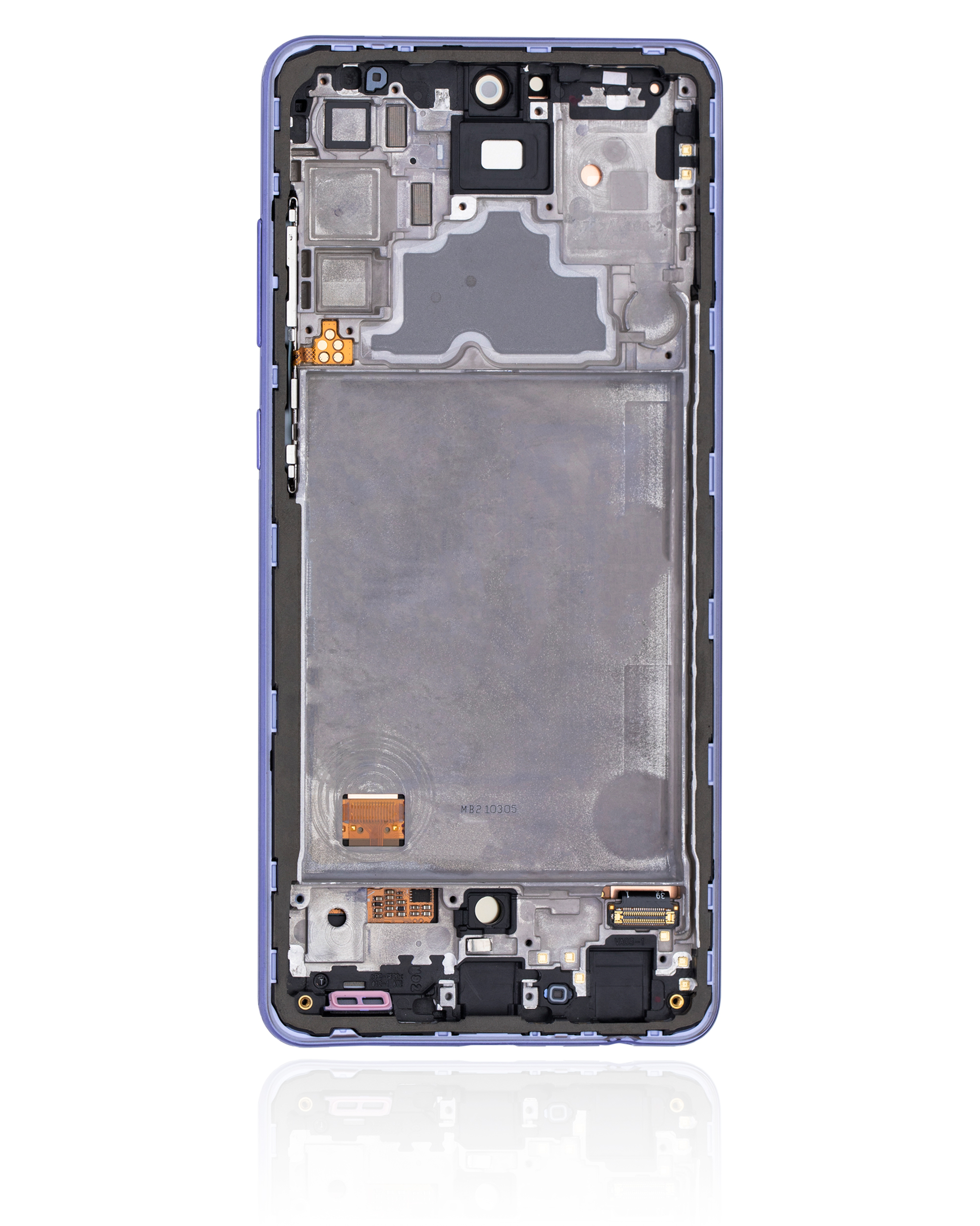 OLED Display mit Rahmen für Samsung Galaxy A72 (A725 / 2021) (Service Pack) (Awesome Violet) – Bild 3