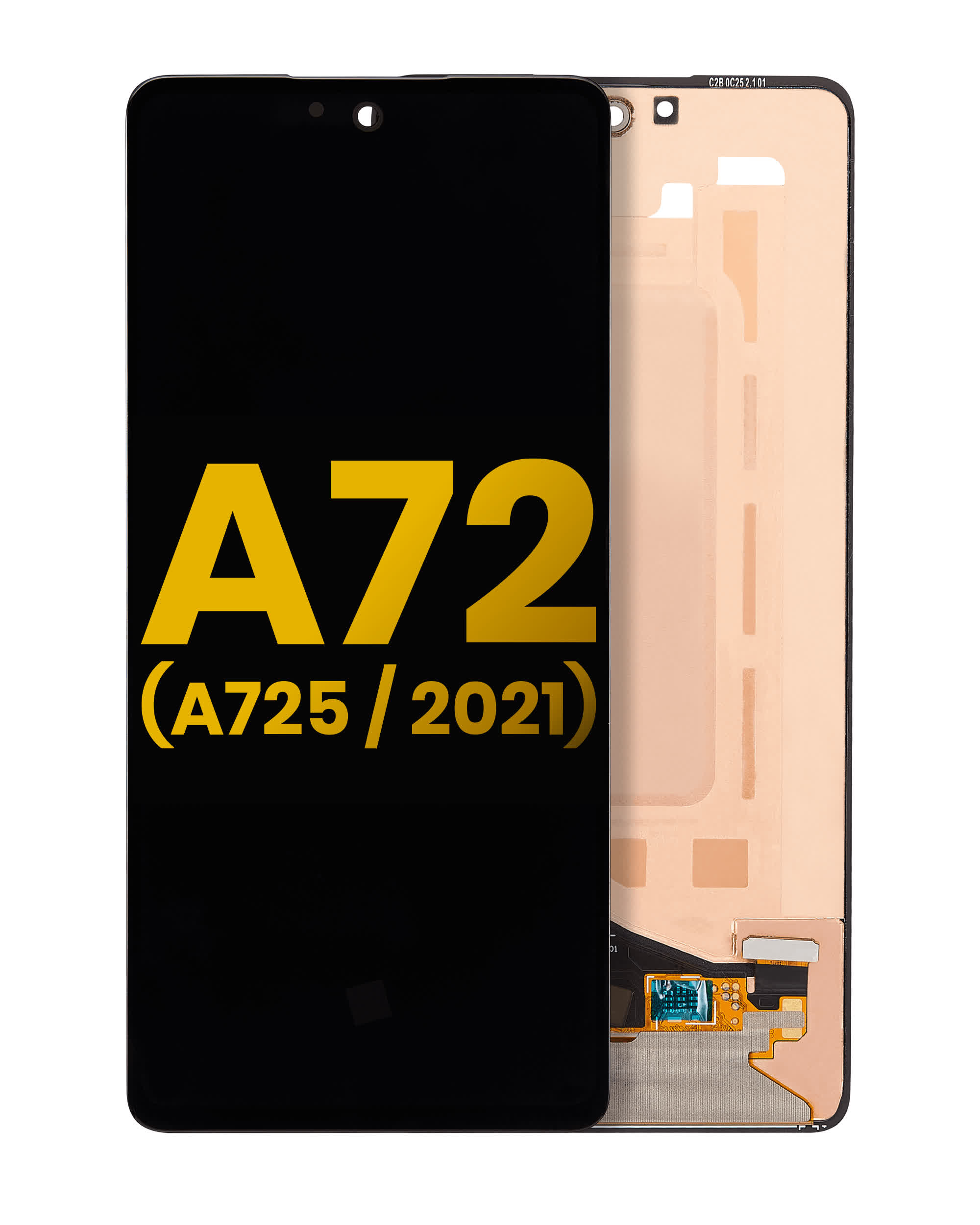 OLED Display ohne Rahmen für Samsung Galaxy A72 (A725 / 2021) (professionell aufgearbeitet)