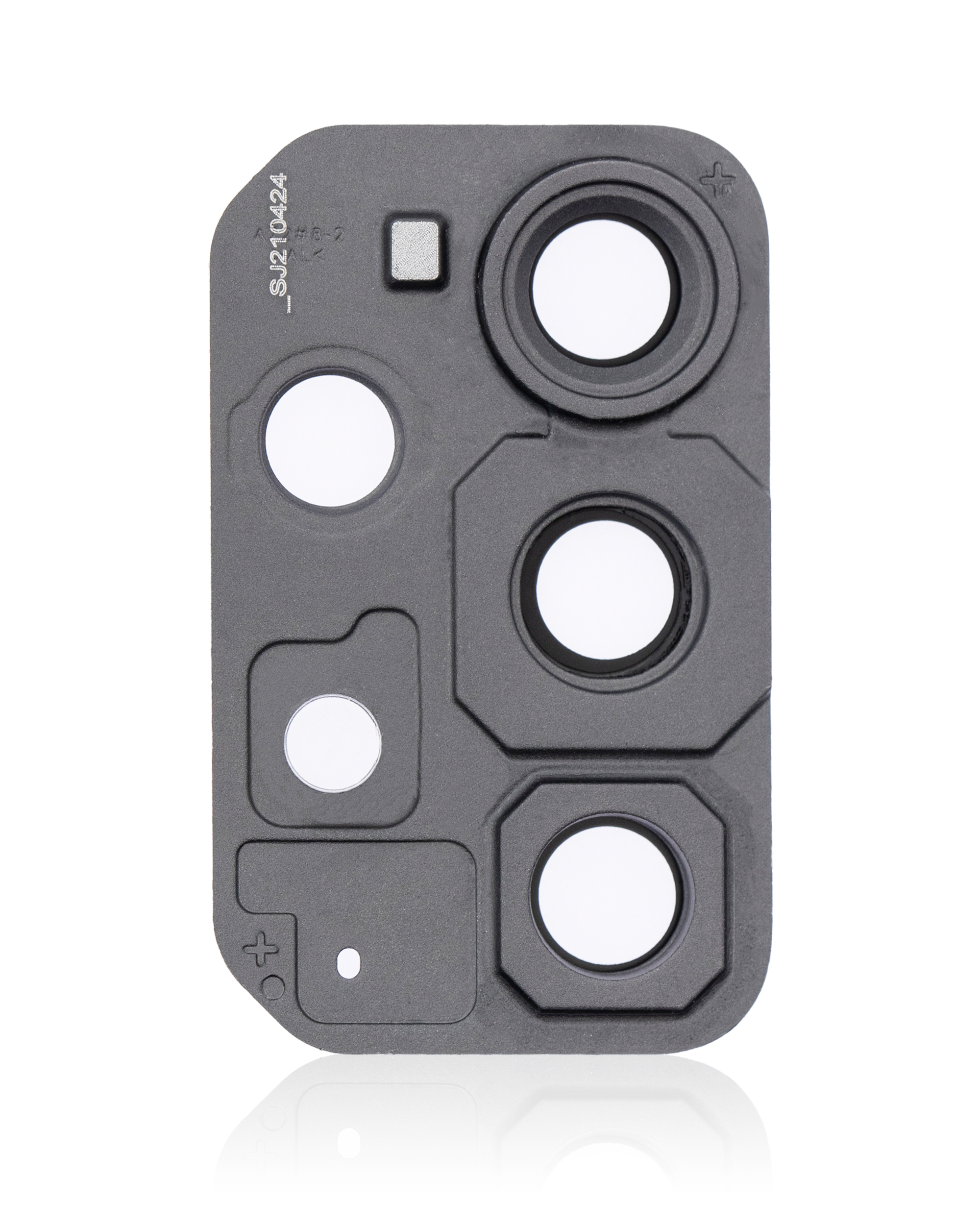 Rückkamera-Glas mit Abdeckung Blendenring für Samsung Galaxy A72 (A725 / 2021) (Awesome Black) – Bild 3