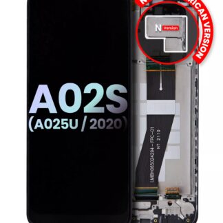 LCD Display mit Rahmen für Samsung Galaxy A02S (A025U / 2020) (US-Version) (Service Pack)