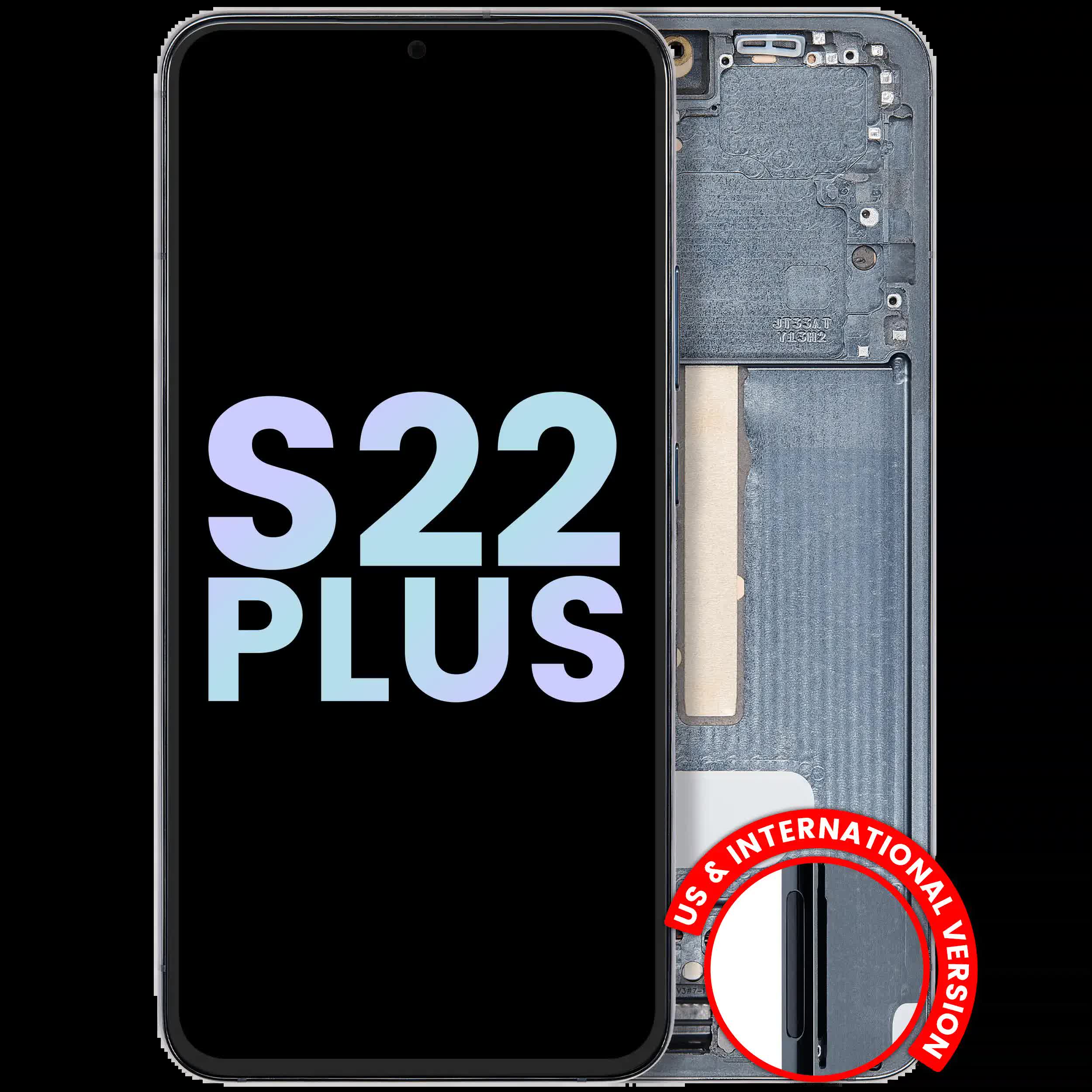 OLED Display mit Rahmen für Samsung Galaxy S22 Plus 5G (Service Pack) (Green (Grün))