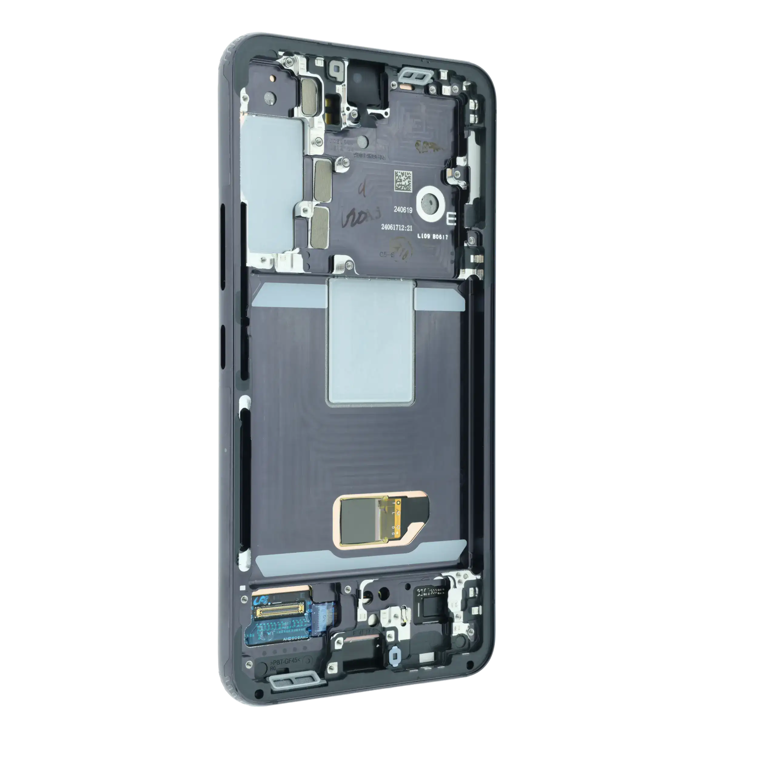 OLED Display mit Rahmen für Samsung Galaxy S22 5G (Service Pack) (Phantom Black) – Bild 4