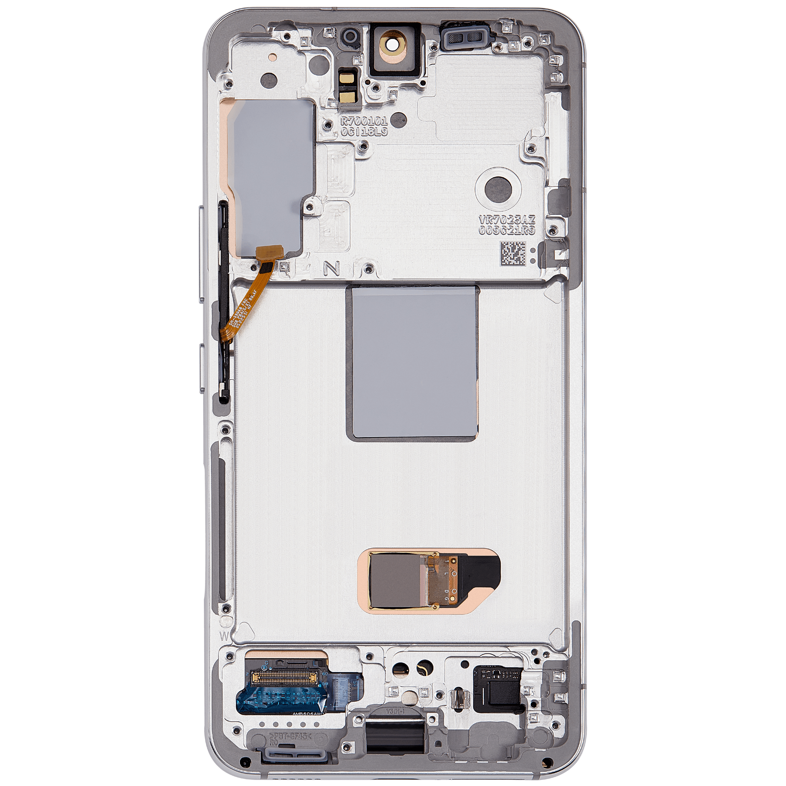 OLED Display mit Rahmen für Samsung Galaxy S22 5G (Service Pack) (White (Weiß)) – Bild 4