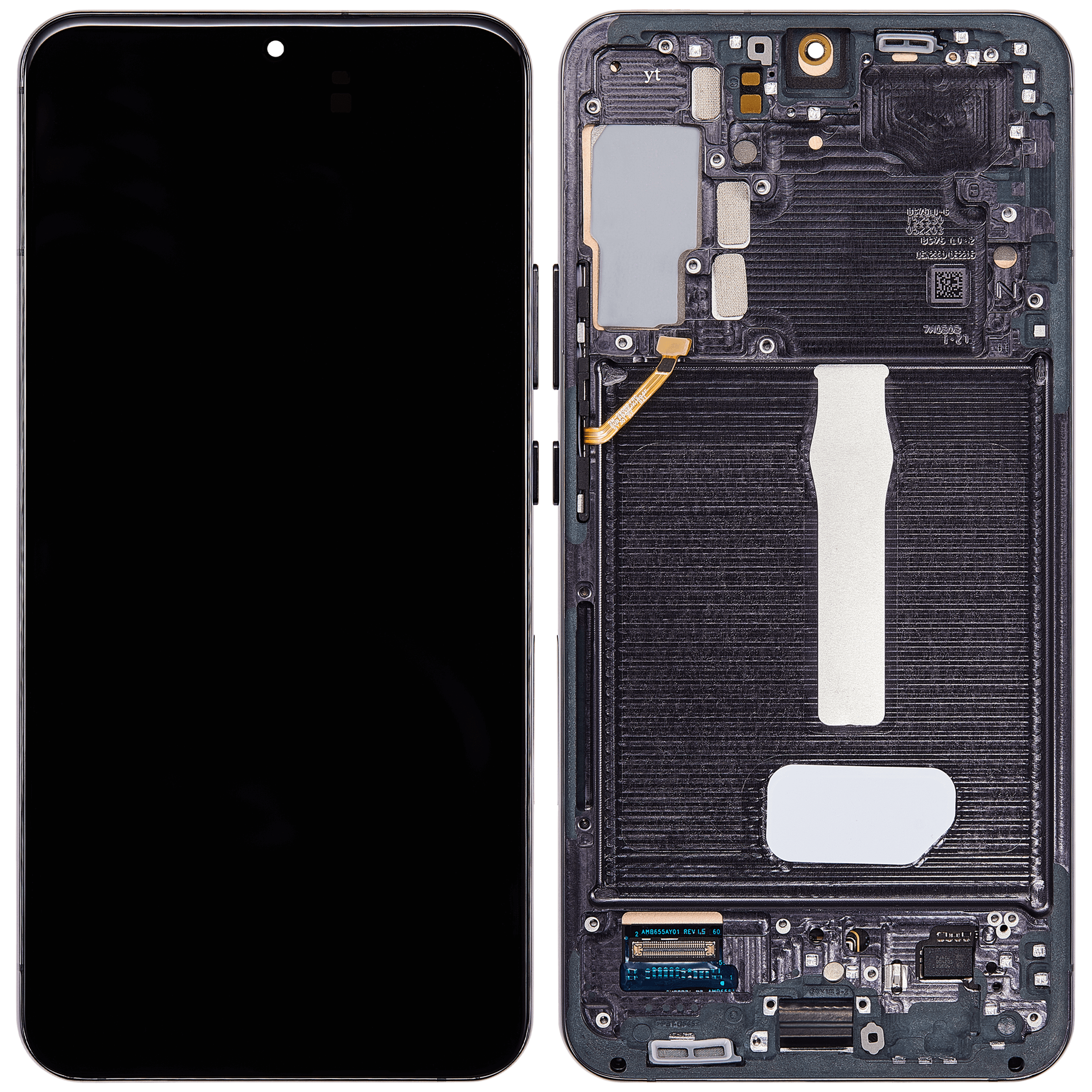 OLED Display mit Rahmen für Samsung Galaxy S22 Plus 5G (Service Pack) (Phantom Black) – Bild 2