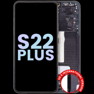 OLED Display mit Rahmen für Samsung Galaxy S22 Plus 5G (Service Pack) (Phantom Black)