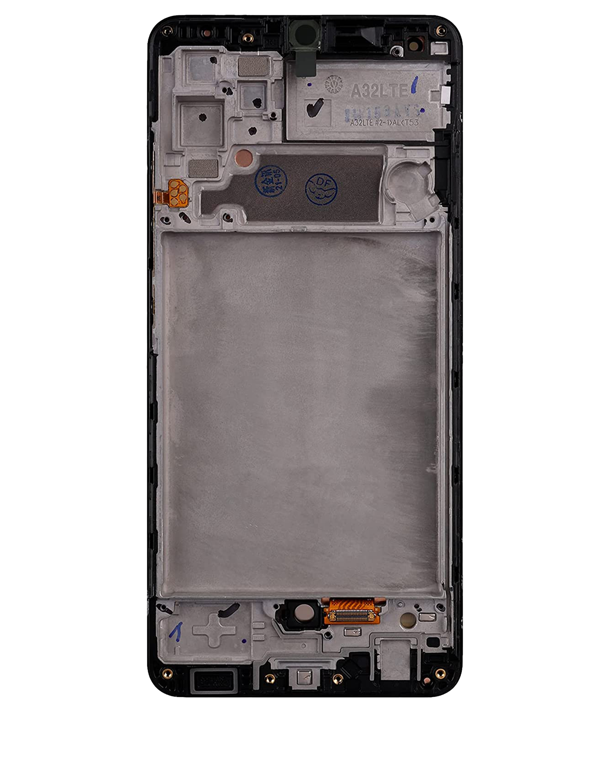 LCD Display mit Rahmen für Samsung Galaxy A32 4G (A325 / 2021) (Service Pack) (Awesome Black) – Bild 3