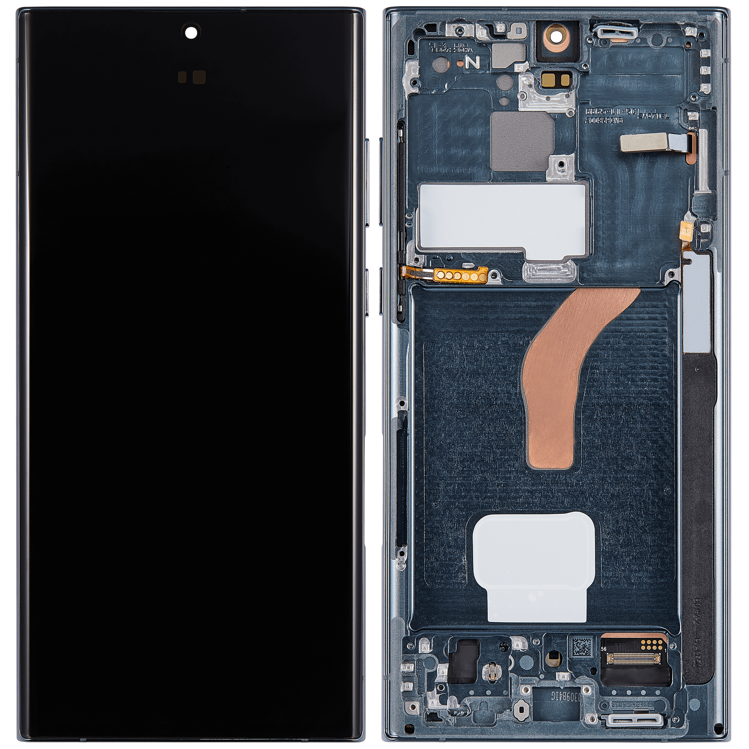 OLED Display mit Rahmen für Samsung Galaxy S22 Ultra 5G (Service Pack) (Green (Grün)) – Bild 2