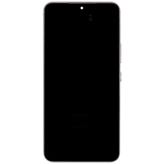 OLED Display mit Rahmen für Samsung Galaxy S22 5G (Service Pack) (Pink Gold)