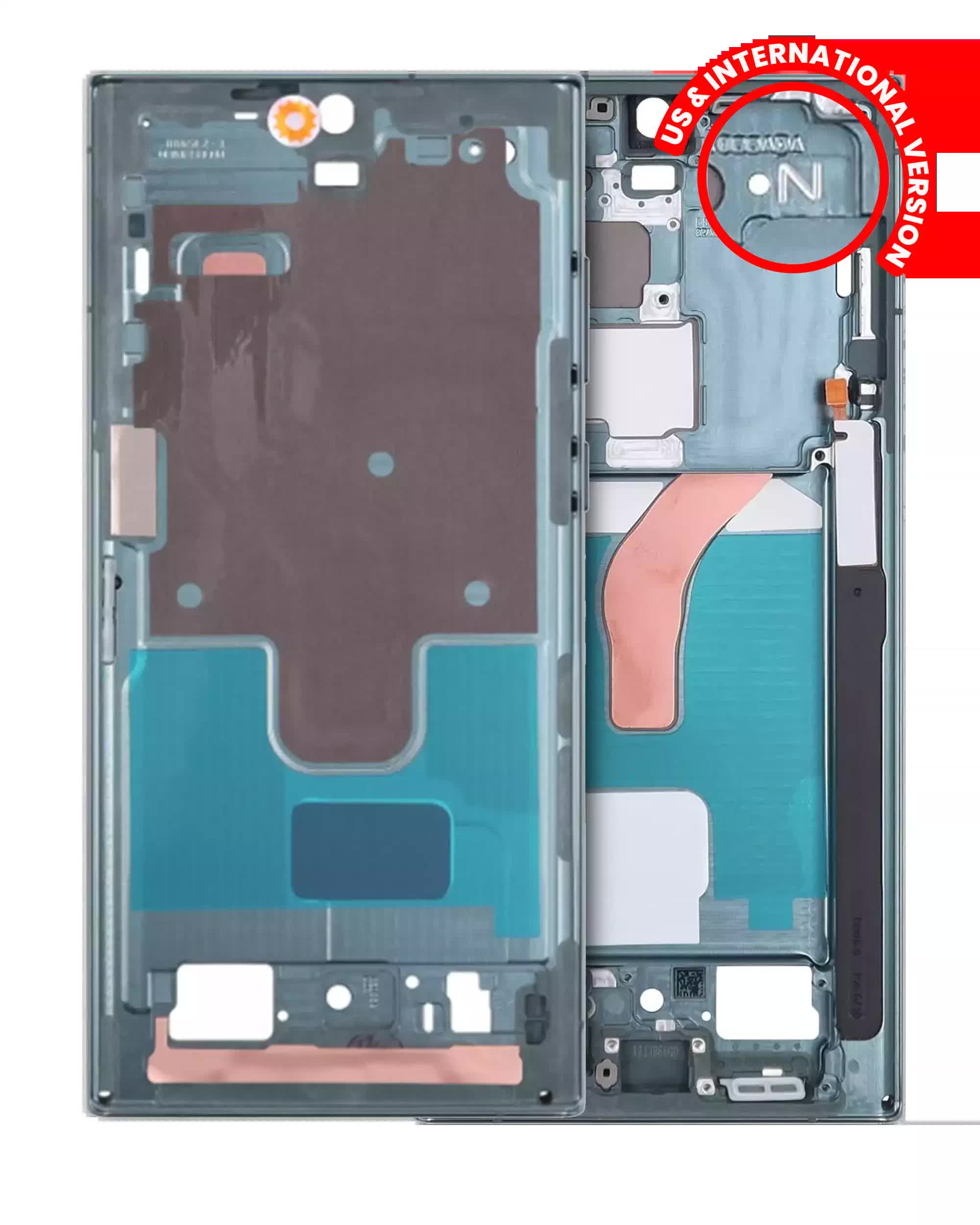 Mittelrahmen für Samsung Galaxy S22 Ultra 5G (US & International Version) (Green (Grün))