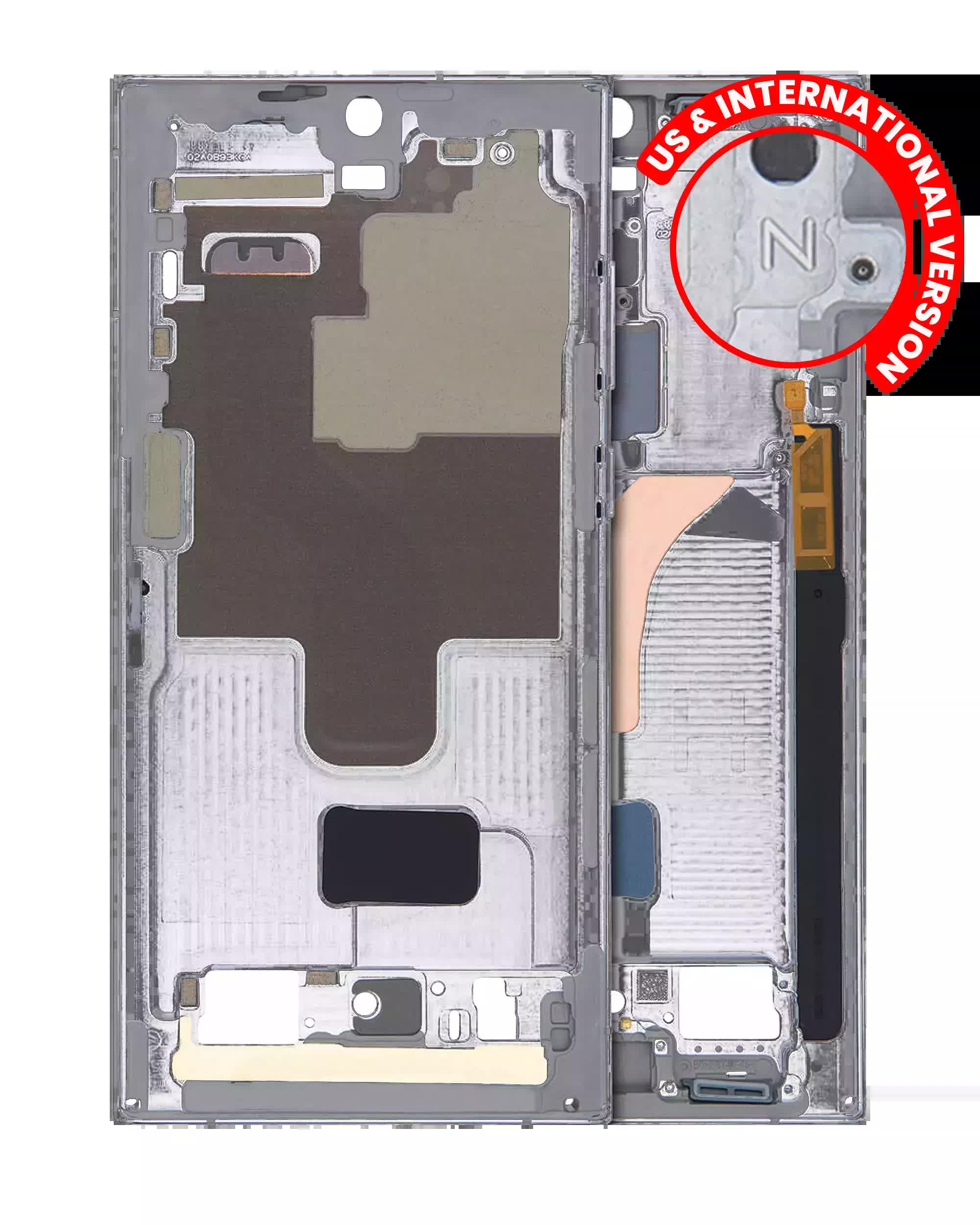 Mittelrahmen für Samsung Galaxy S22 Ultra 5G (US & International Version) (Graphite)