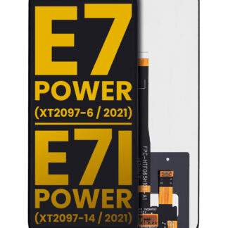 LCD Display ohne Rahmen für Motorola Moto E7 Power (XT2097-6 / 2021) (professionell aufgearbeitet) (Black (Schwarz))