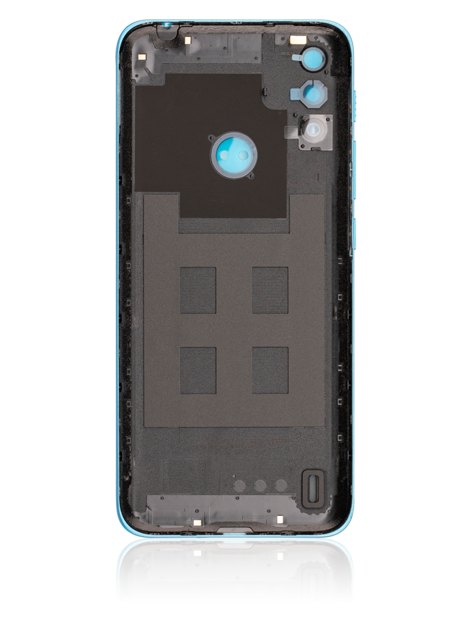 Rückdeckelglas für Motorola Moto E7 Power (XT2097-6 / 2021) (Tahiti Blue) – Bild 4