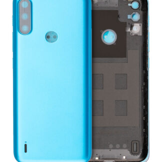 Rückdeckelglas für Motorola Moto E7 Power (XT2097-6 / 2021) (Tahiti Blue)
