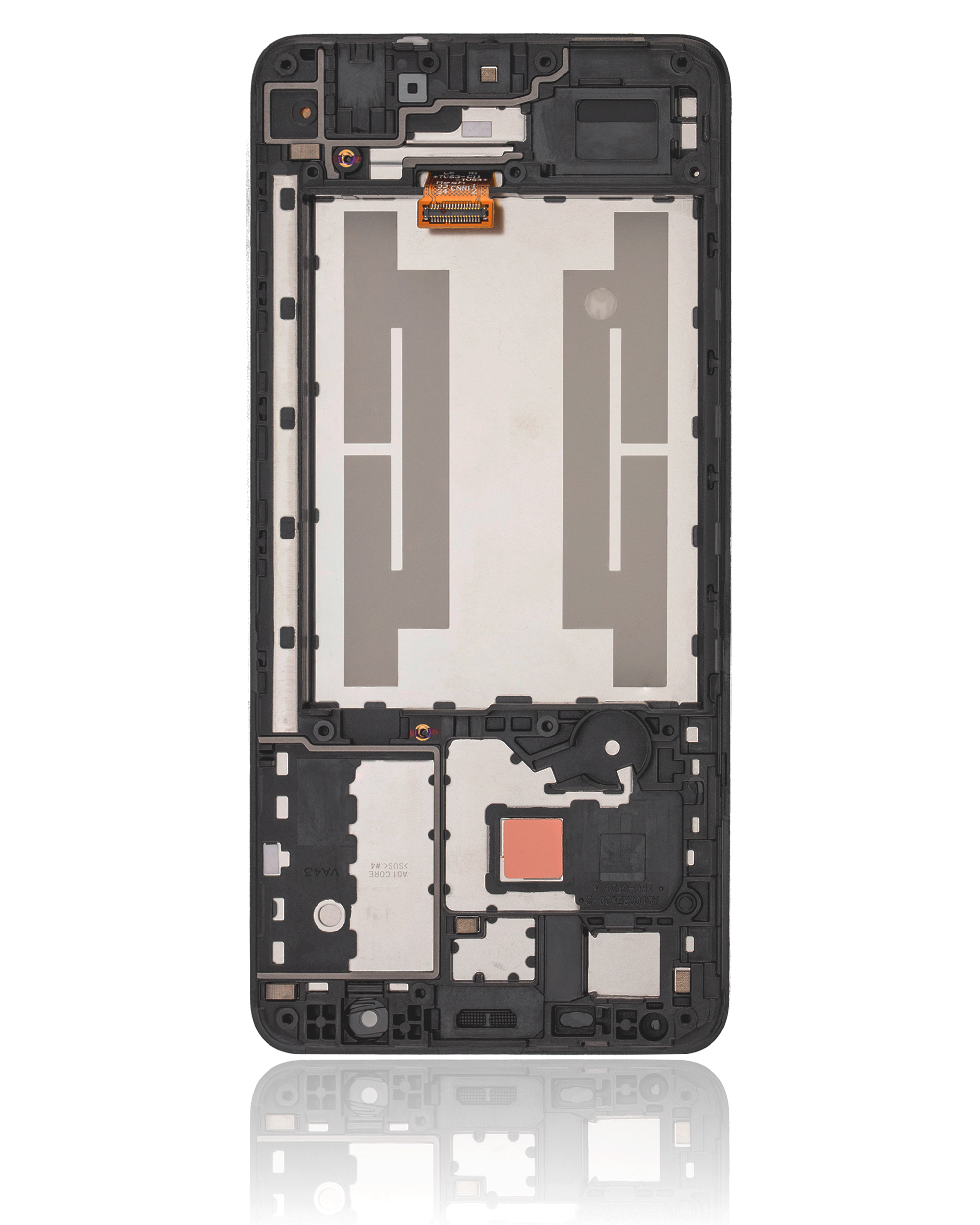 LCD Display mit Rahmen für Samsung Galaxy A01 Core (A013 / 2020) (professionell aufgearbeitet) (Black (Schwarz)) – Bild 3