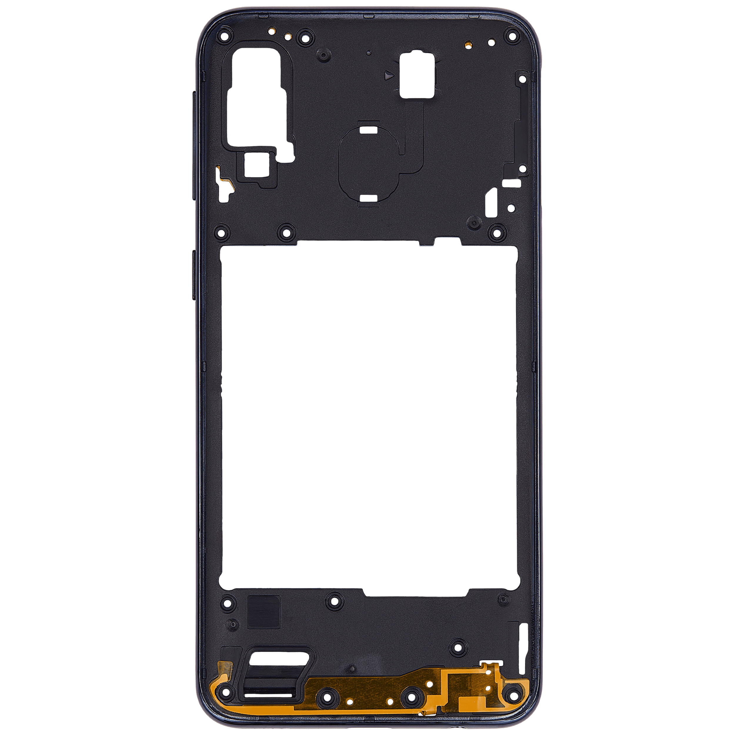 Mittelrahmen für Samsung Galaxy A40 (A405 / 2019) (Aftermarket Plus) (Black (Schwarz)) – Bild 3