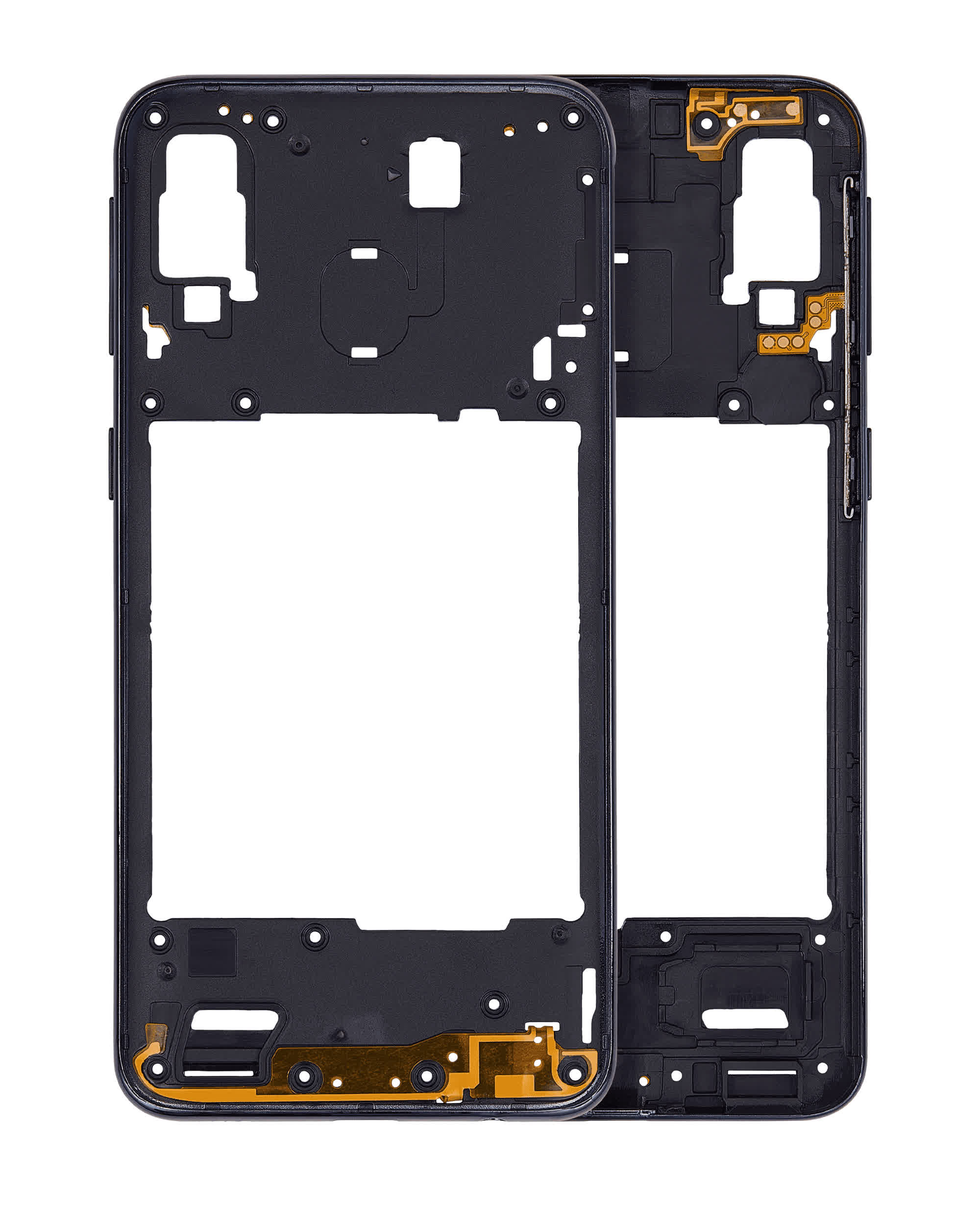 Mittelrahmen für Samsung Galaxy A40 (A405 / 2019) (Aftermarket Plus) (Black (Schwarz))