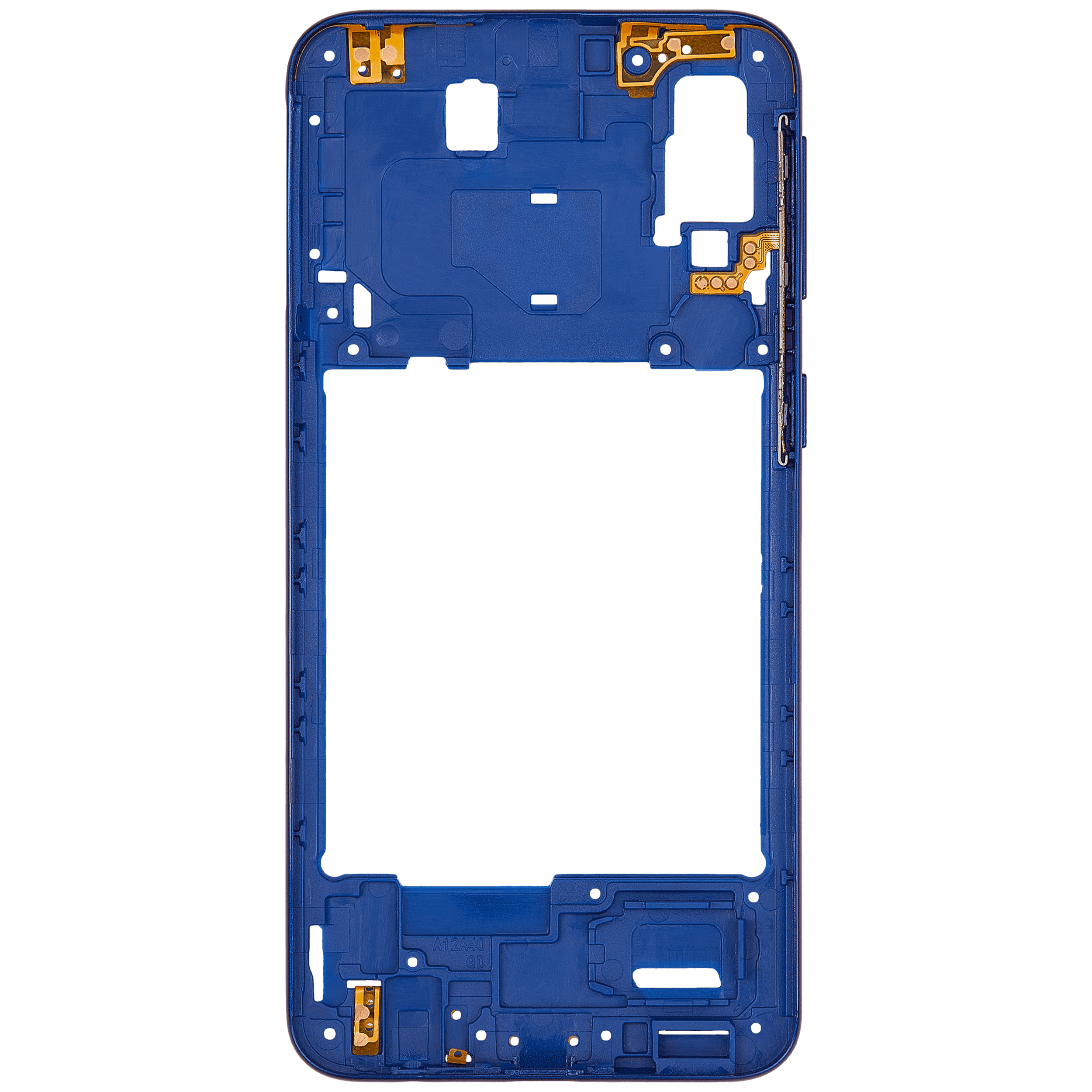 Mittelrahmen für Samsung Galaxy A40 (A405 / 2019) (Aftermarket Plus) (Blue (Blau)) – Bild 4