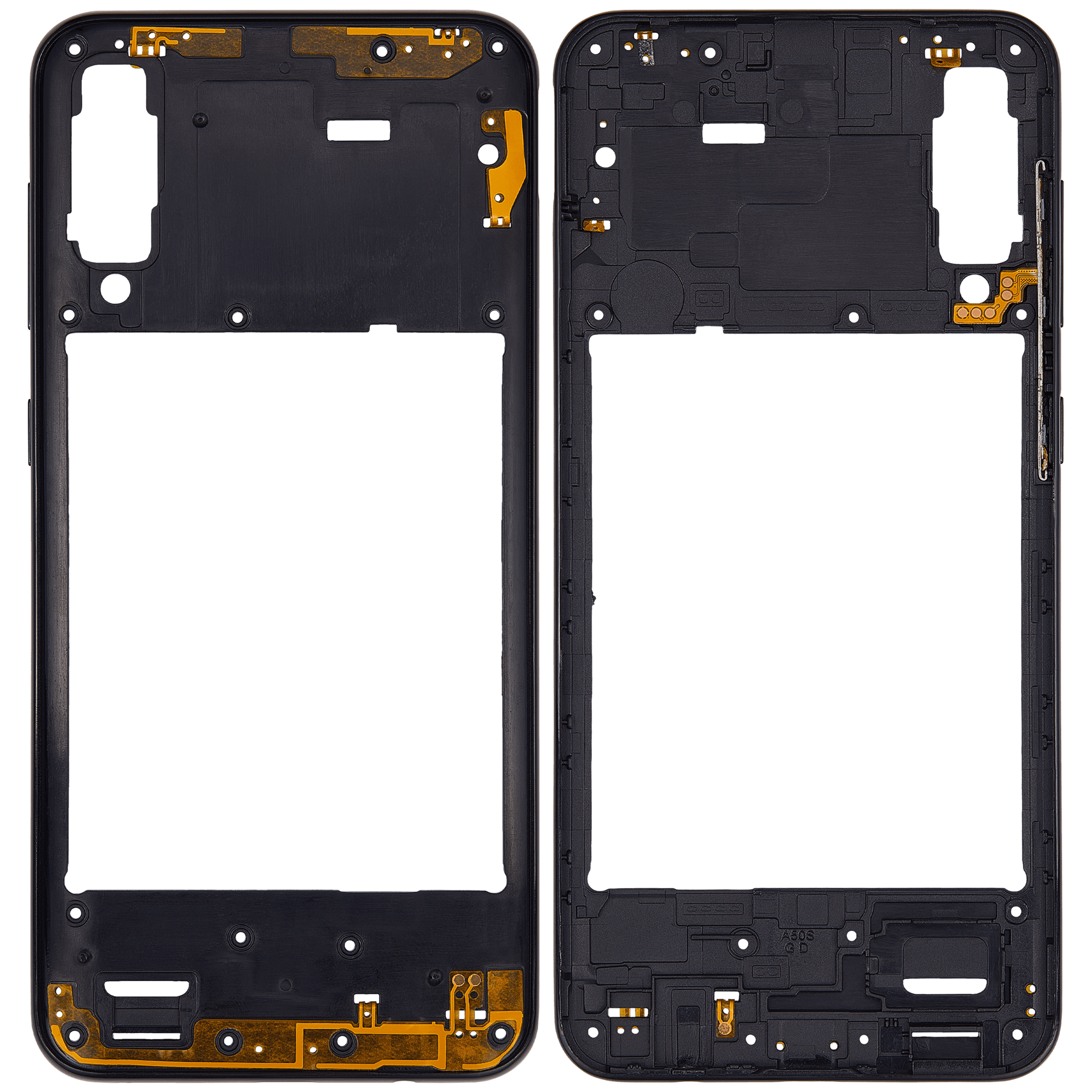 Mittelrahmen für Samsung Galaxy A50s (A507 / 2019) (Aftermarket Plus) (Prism Crush Black) – Bild 2