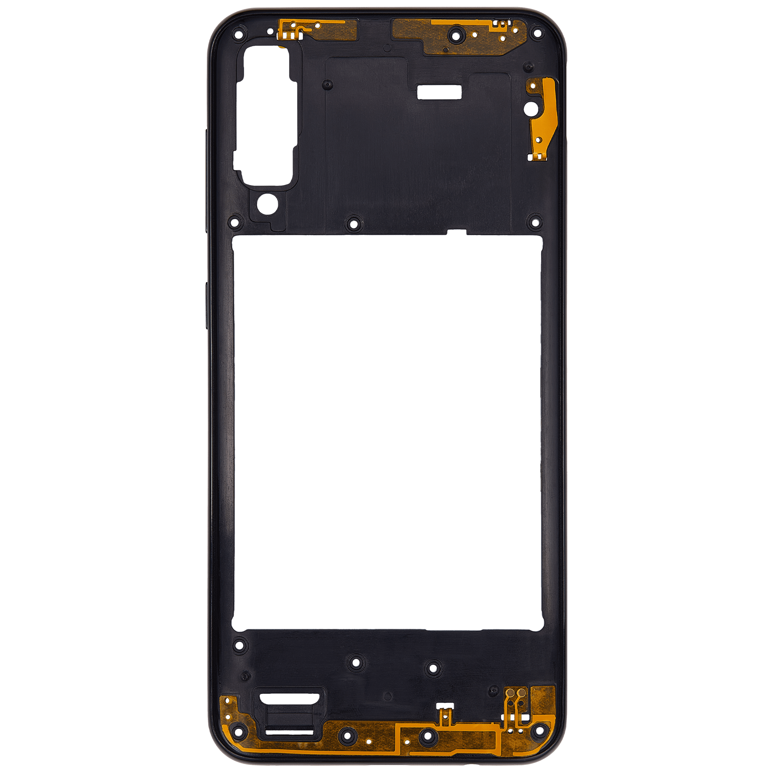 Mittelrahmen für Samsung Galaxy A50s (A507 / 2019) (Aftermarket Plus) (Prism Crush Black) – Bild 3