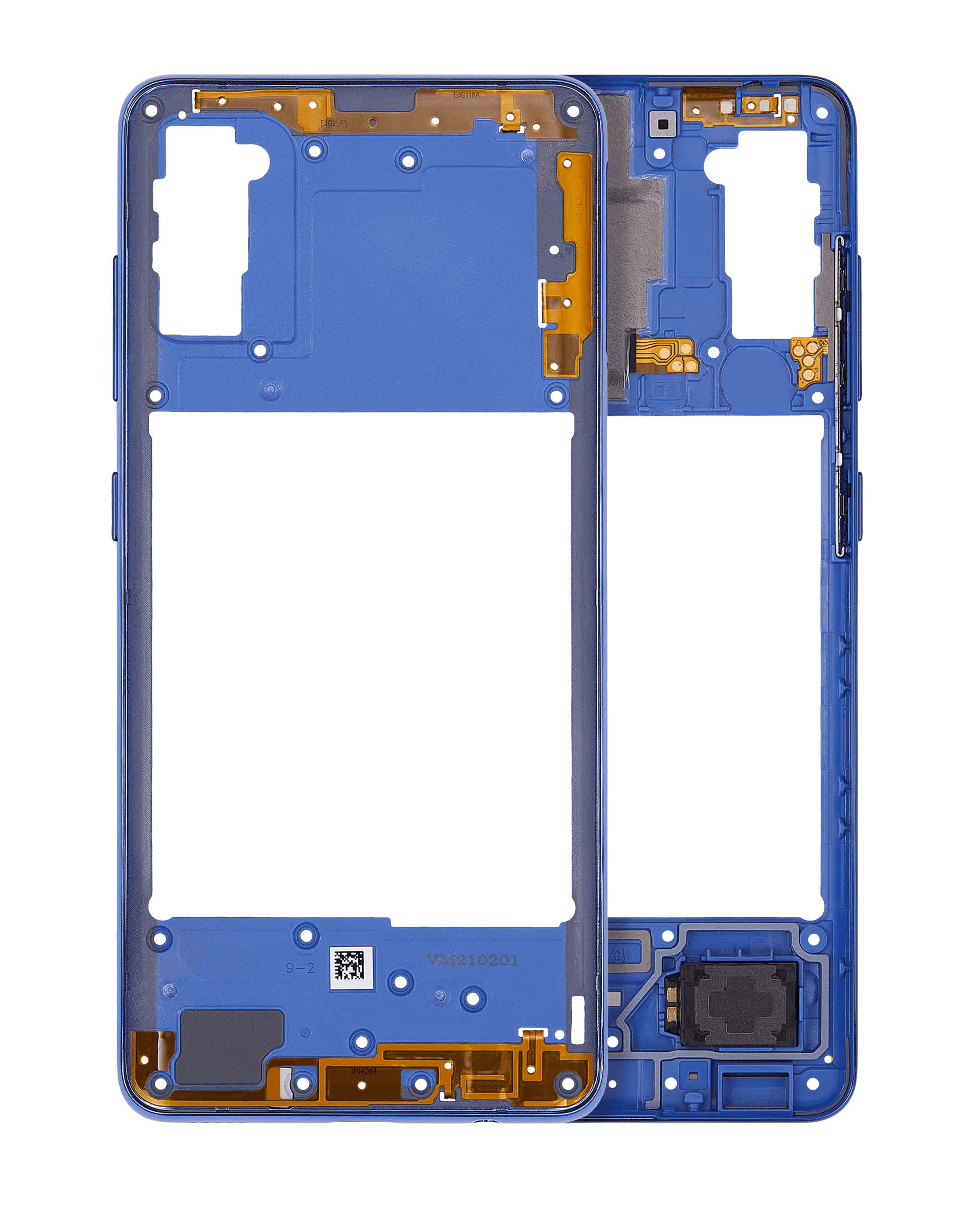 Mittelrahmen für Samsung Galaxy A41 (A415 / 2020) (Aftermarket Plus) (Prism Crush Blue)