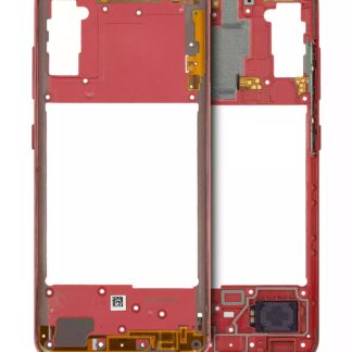 Mittelrahmen für Samsung Galaxy A41 (A415 / 2020) (Aftermarket Plus) (Prism Crush Red)