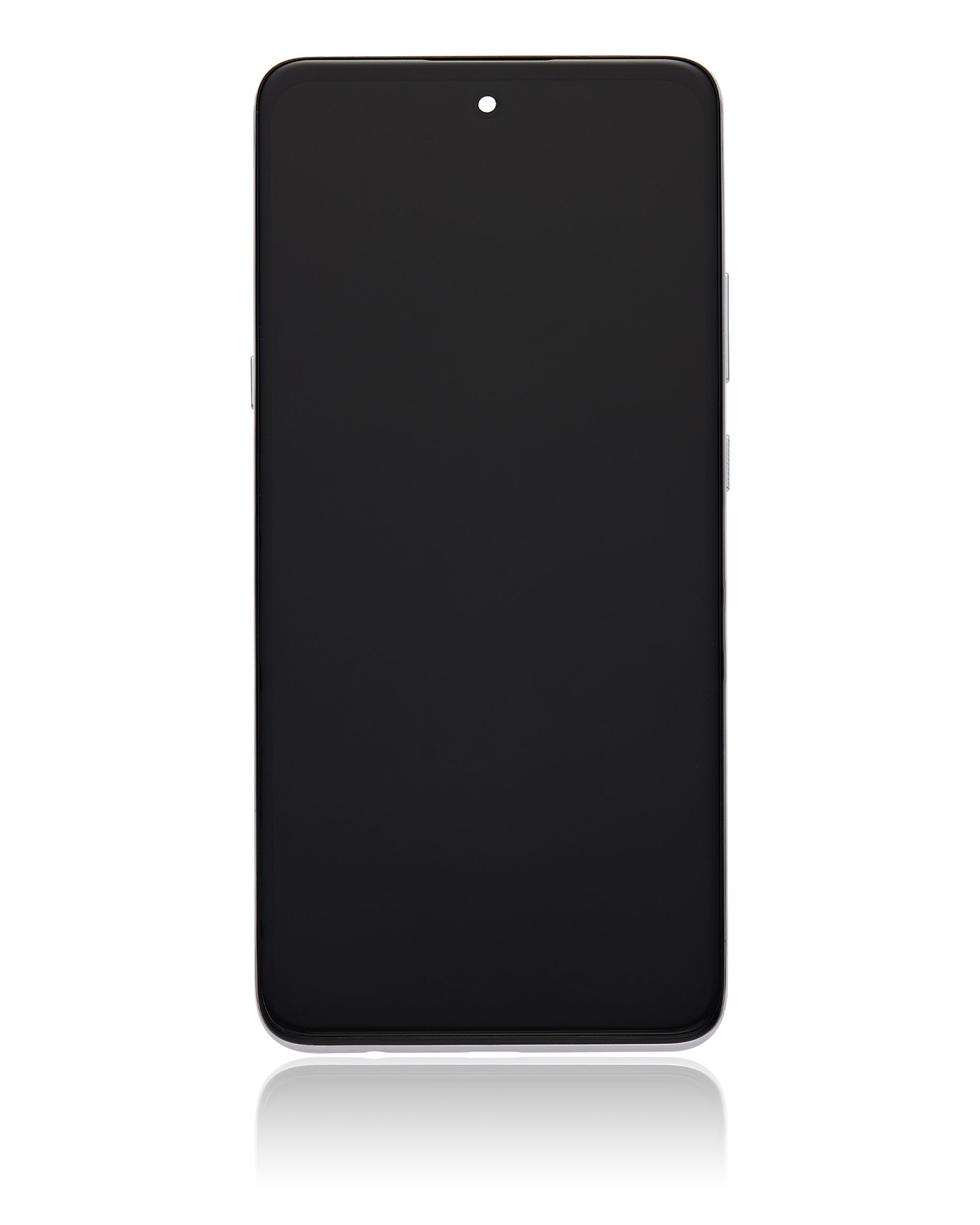 LCD Display mit Rahmen für Motorola Moto G 5G (XT2113-3 / 2020) (professionell aufgearbeitet) (Frosted Silver) – Bild 4