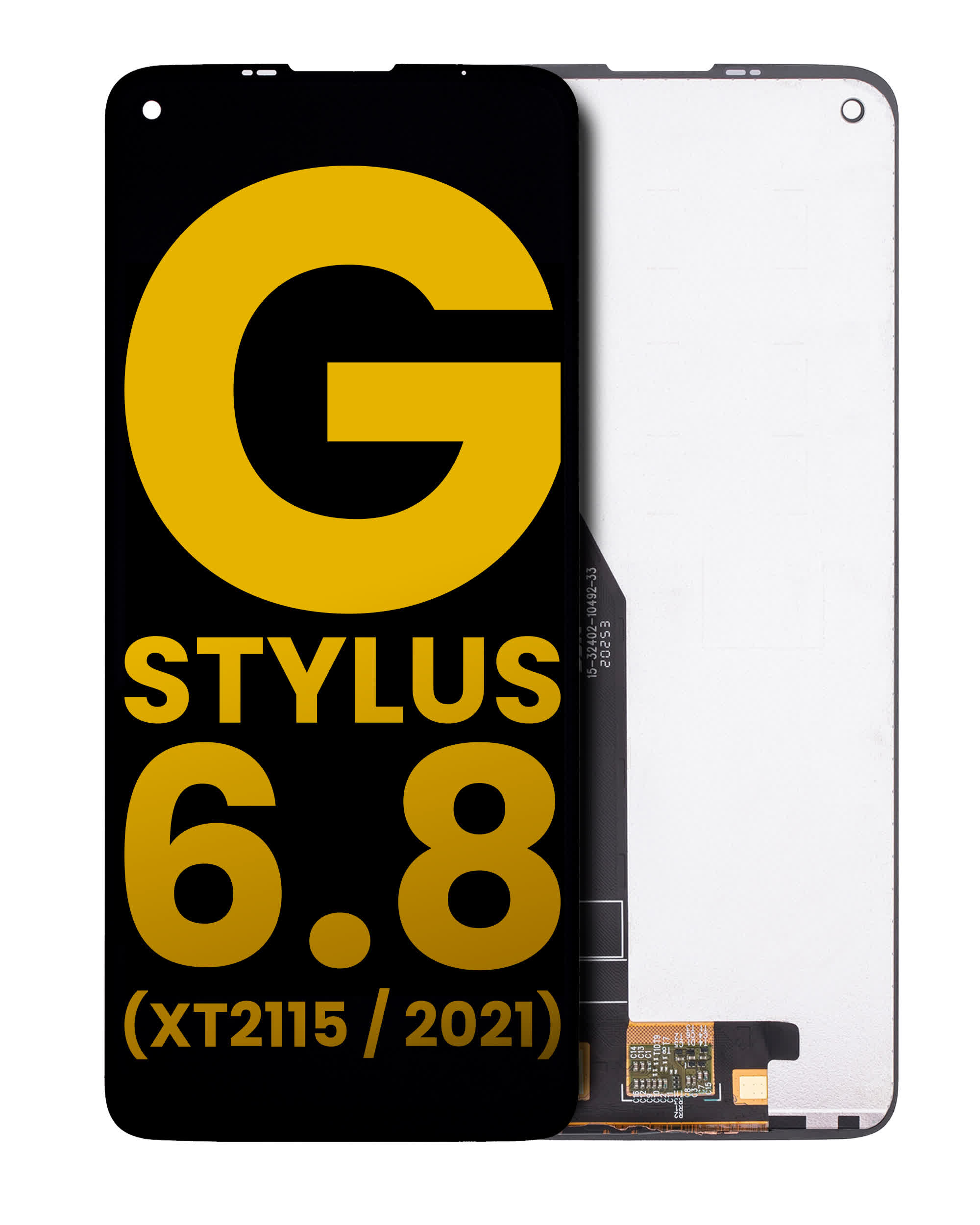 LCD Display ohne Rahmen für Motorola Moto G Stylus 6.8" (XT2115 / 2021) (professionell aufgearbeitet)