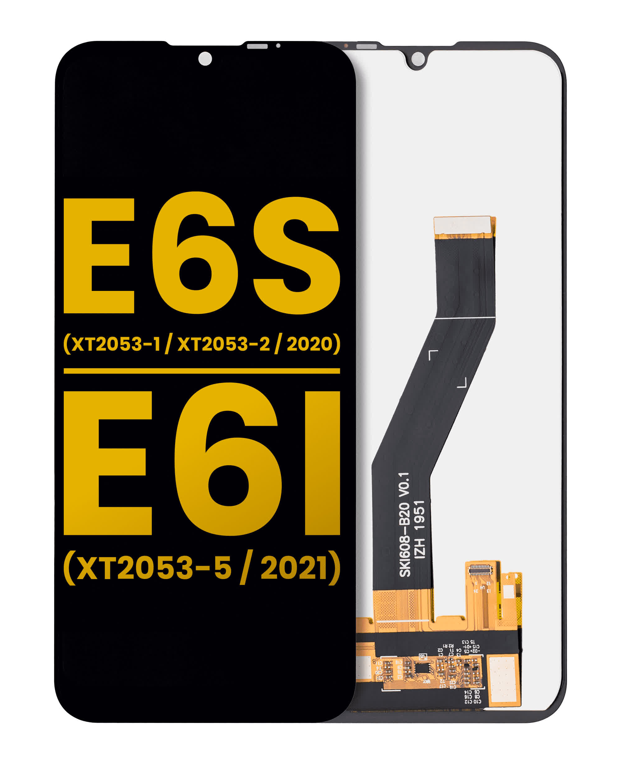 LCD Display ohne Rahmen für Motorola Moto E6s (XT2053-1 / XT2053-2 / 2020) / E6i (XT2053-5 / 2021) (professionell aufgearbeitet)
