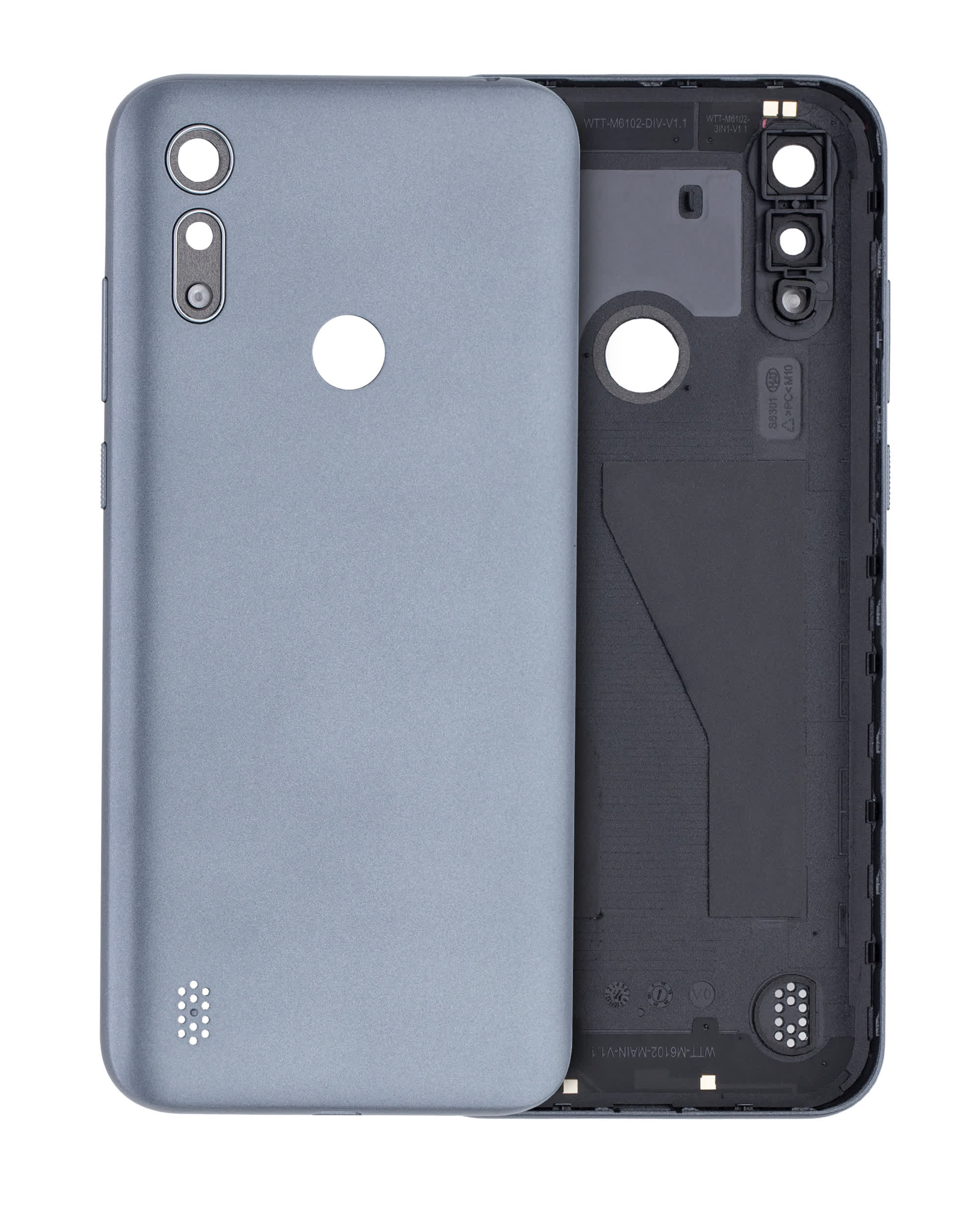 Rückdeckelglas für Motorola Moto E6i (XT2053-5 / 2021) (Titanium Gray (Grau))