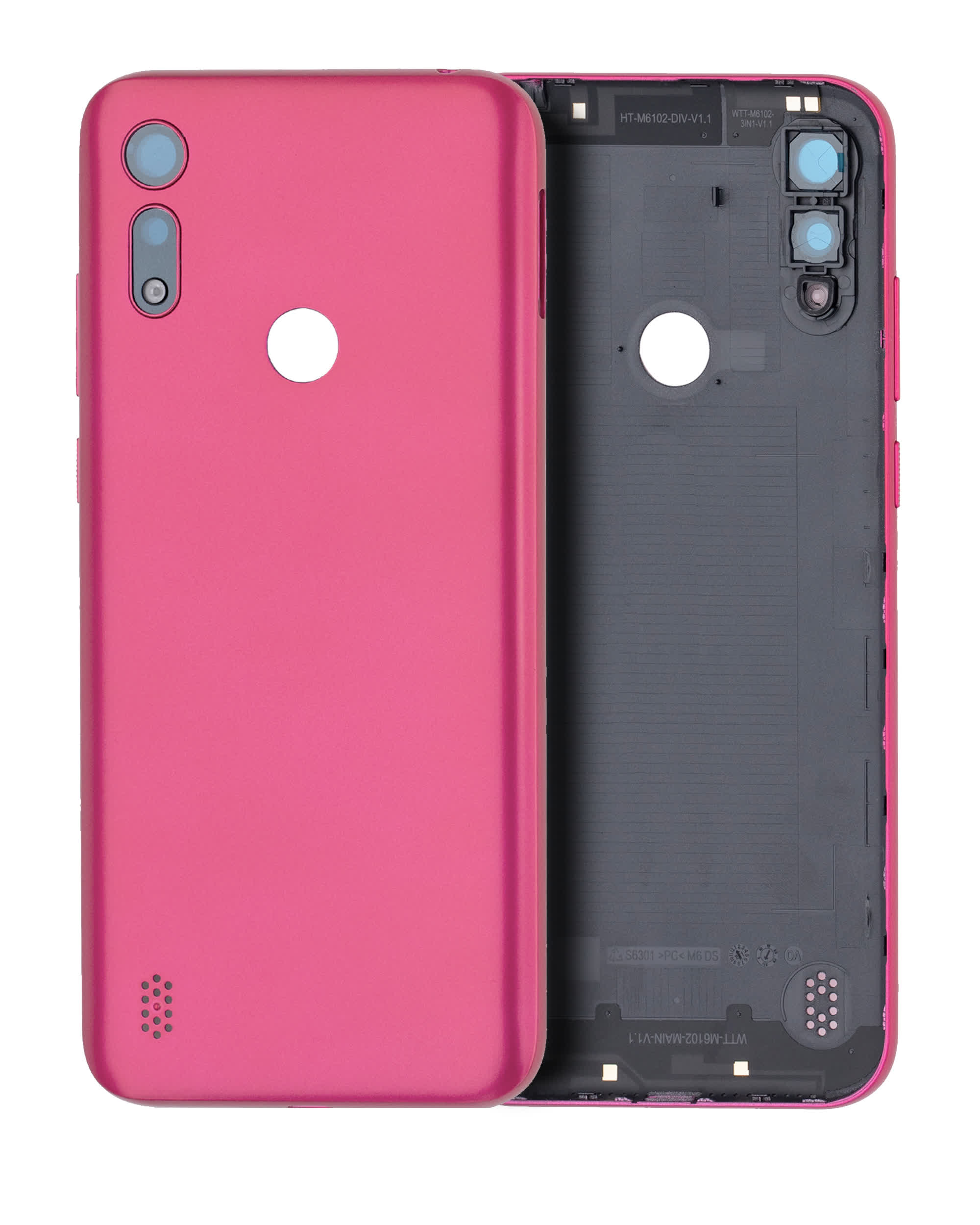Rückdeckelglas für Motorola Moto E6i (XT2053-5 / 2021) (Pink (Rosa))