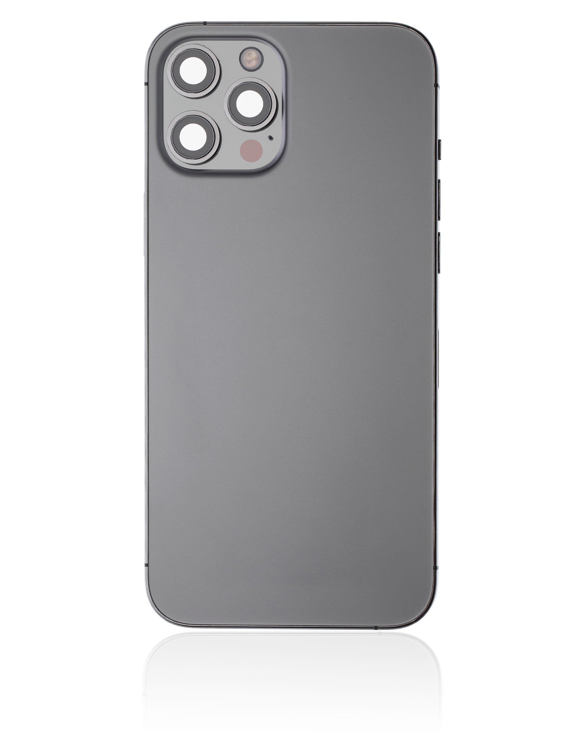 Rückgehäuse mit Kleinteilen für iPhone 12 Pro Max (EU / globale Version) (ausgebautes Originalteil: Grade B) (Graphite) – Bild 2
