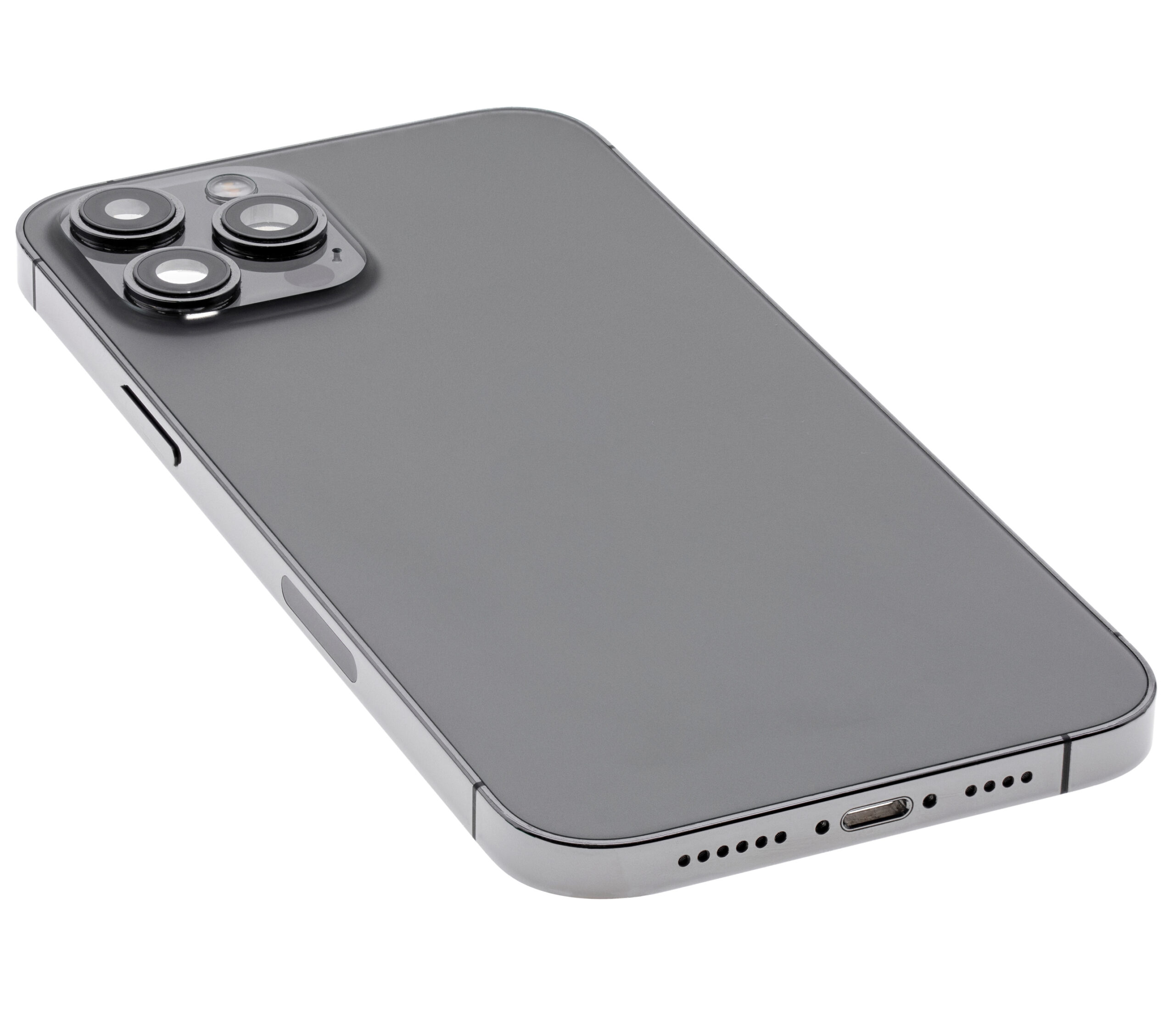 Rückgehäuse mit Kleinteilen für iPhone 12 Pro Max (EU / globale Version) (ausgebautes Originalteil: Grade B) (Graphite) – Bild 4