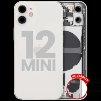 Rückgehäuse mit Kleinteilen für iPhone 12 Mini (US-Version) (ausgebautes Originalteil: Grade A) (White (Weiß))