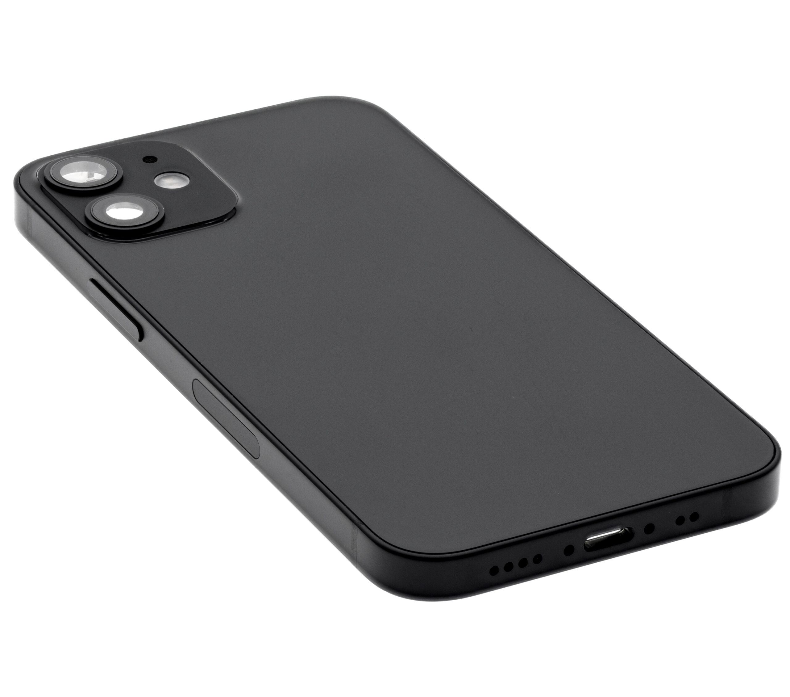 Rückgehäuse mit Kleinteilen für iPhone 12 Mini (US-Version) (ausgebautes Originalteil: Grade B) (Black (Schwarz)) – Bild 4