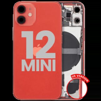 Rückgehäuse mit Kleinteilen für iPhone 12 Mini (US-Version) (ausgebautes Originalteil: Grade B) (Red (Rot))
